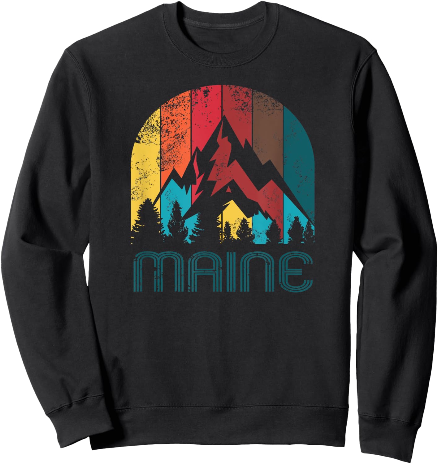 Retro Maine T Shirt Women and Kids Sweatshirt - Sweatshirt | Black