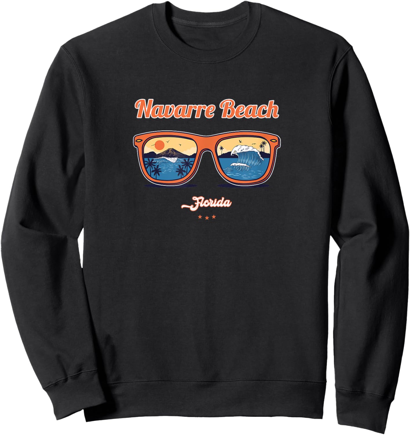 Navarre Beach Souvenir - Florida Reminder Sweatshirt - Sweatshirt | Black