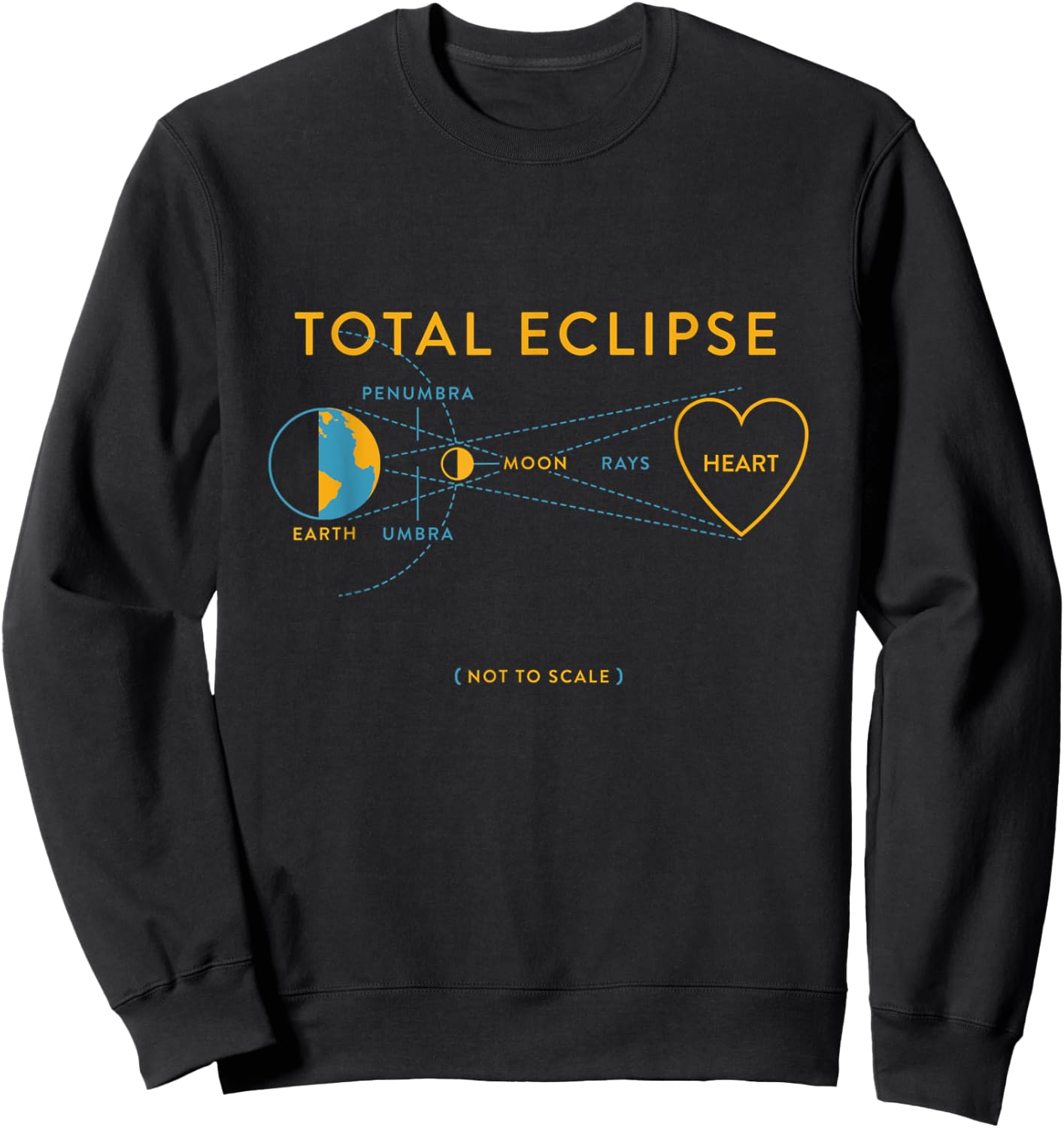 Total eclipse of the heart Sweatshirt - Sweatshirt | Black
