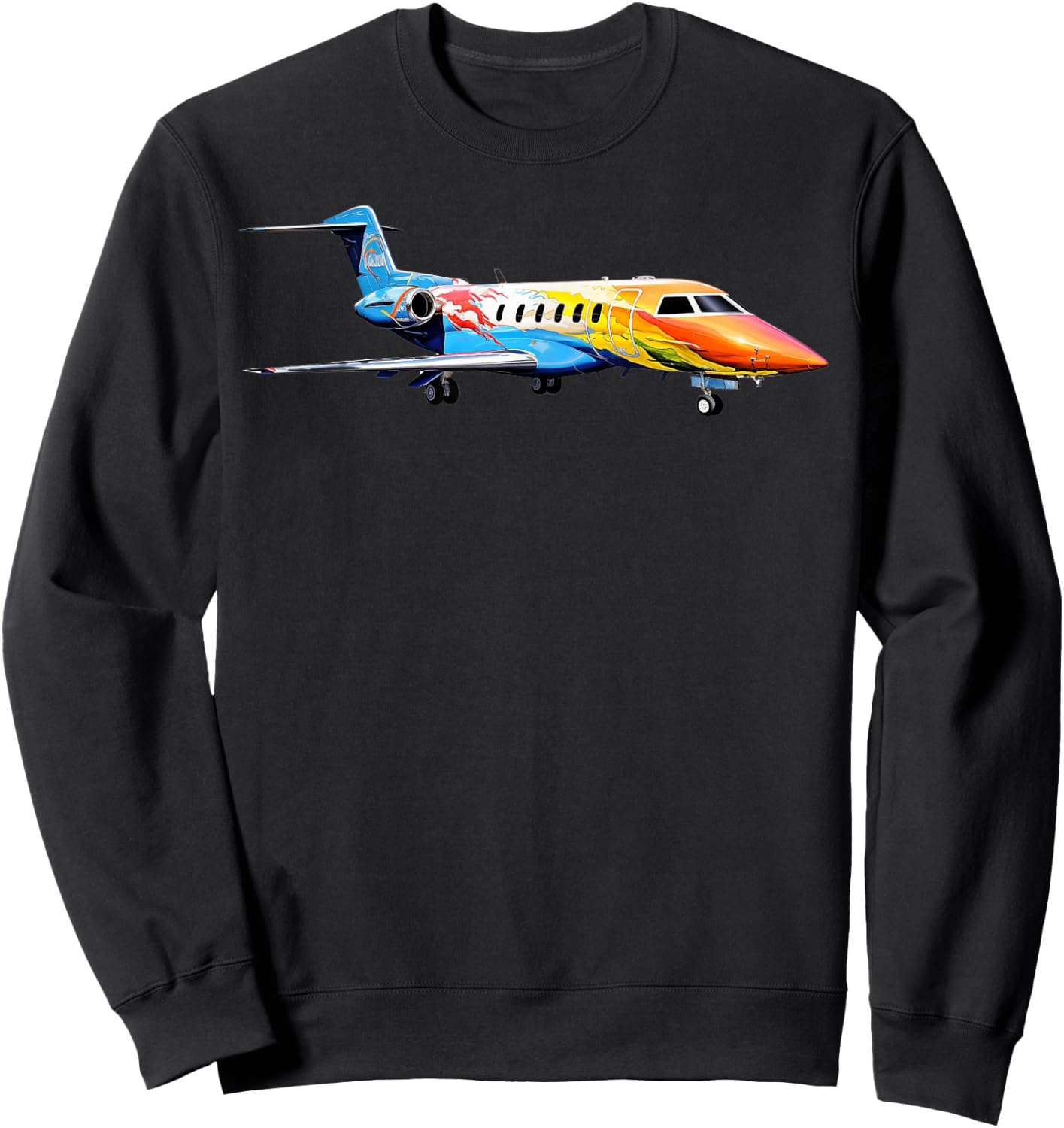 Pilatus PC-24 Airplane Aviation Sweatshirt - Sweatshirt | Black