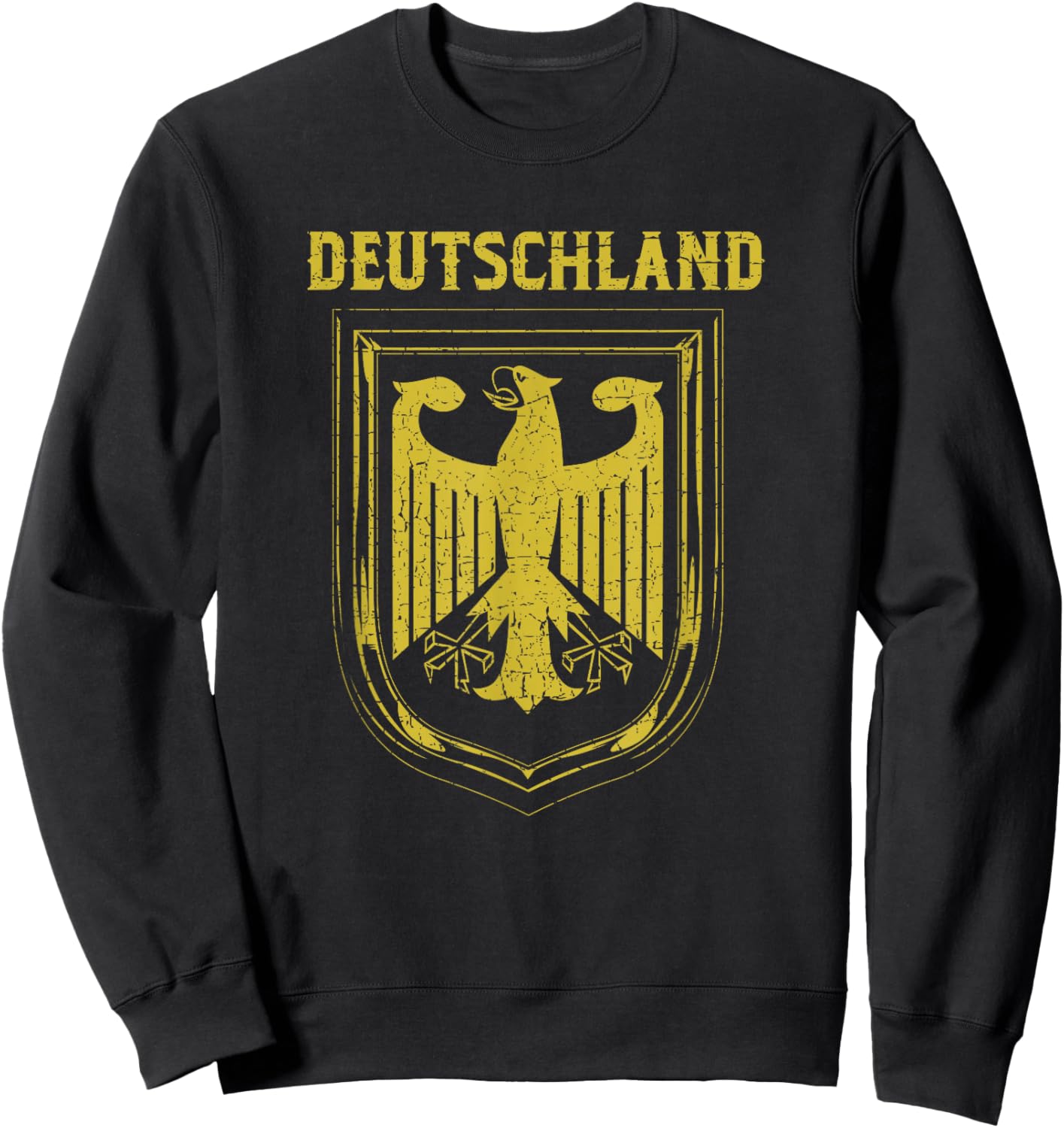Deutschland Germany Eagle Nationalism Symbol Men Women Sweatshirt - Sweatshirt | Black