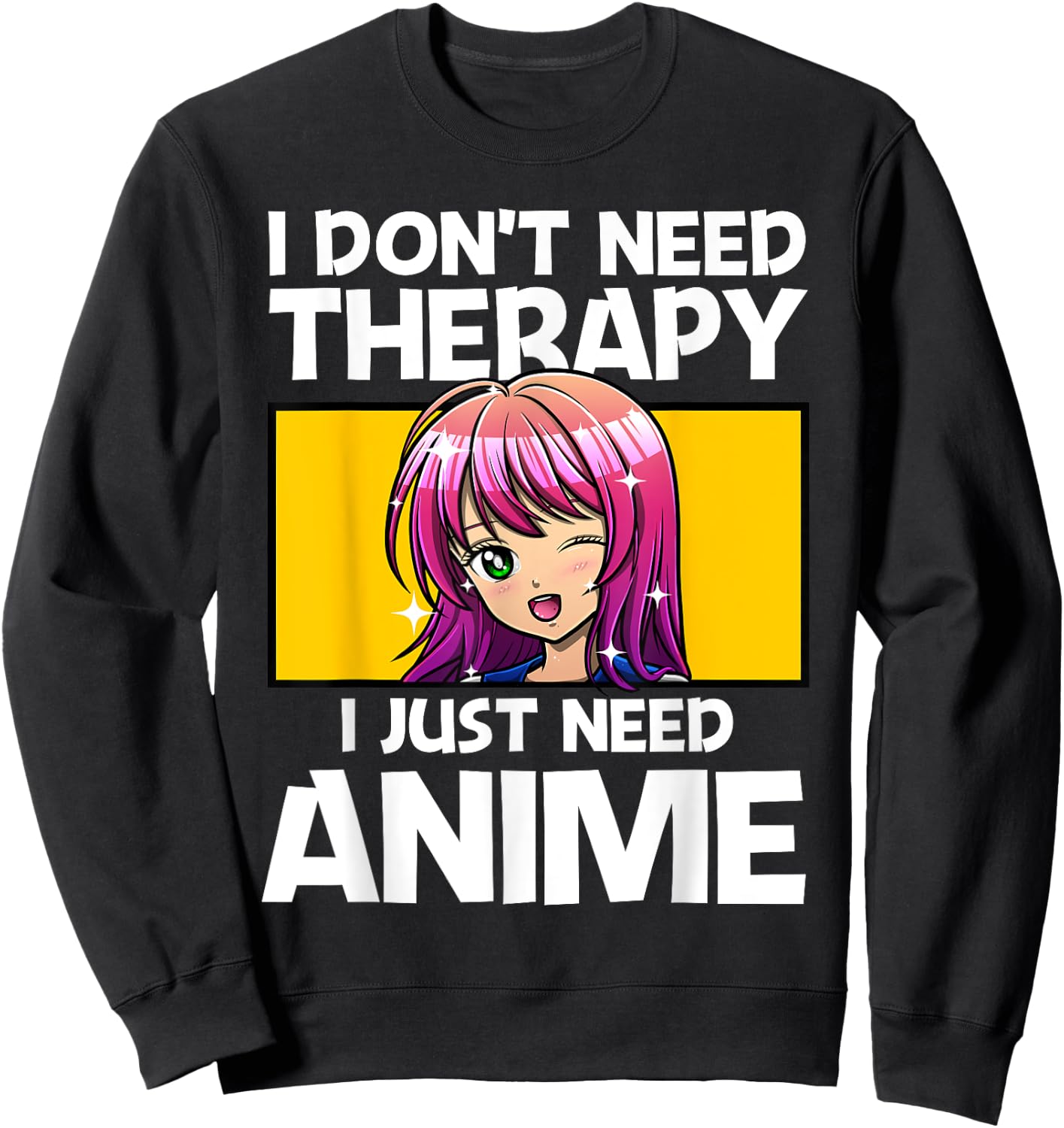 Anime Art Teen Girls Men Anime Merch Anime Lovers Sweatshirt - Sweatshirt | Black