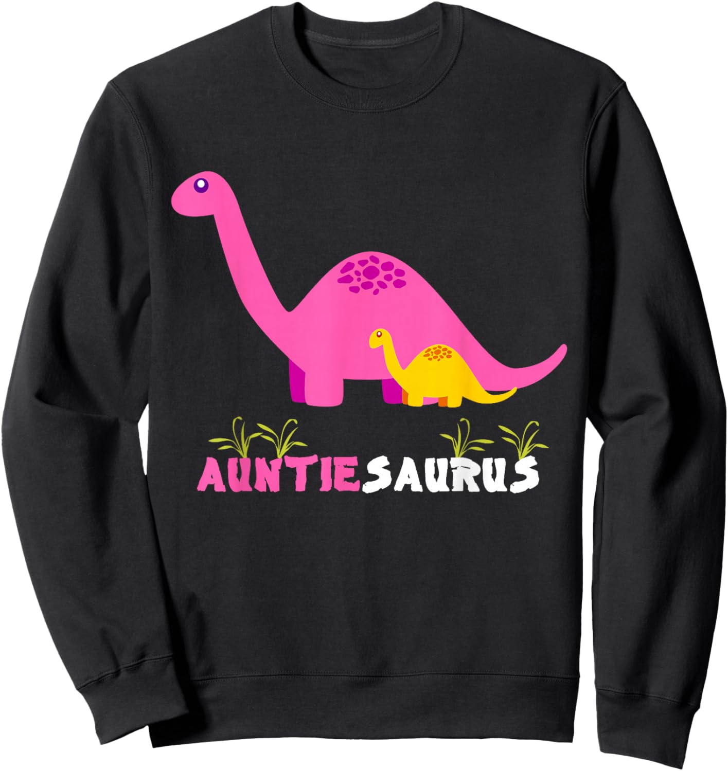 Dinosaur Auntiesaurus Auntie Sweatshirt - Sweatshirt | Black
