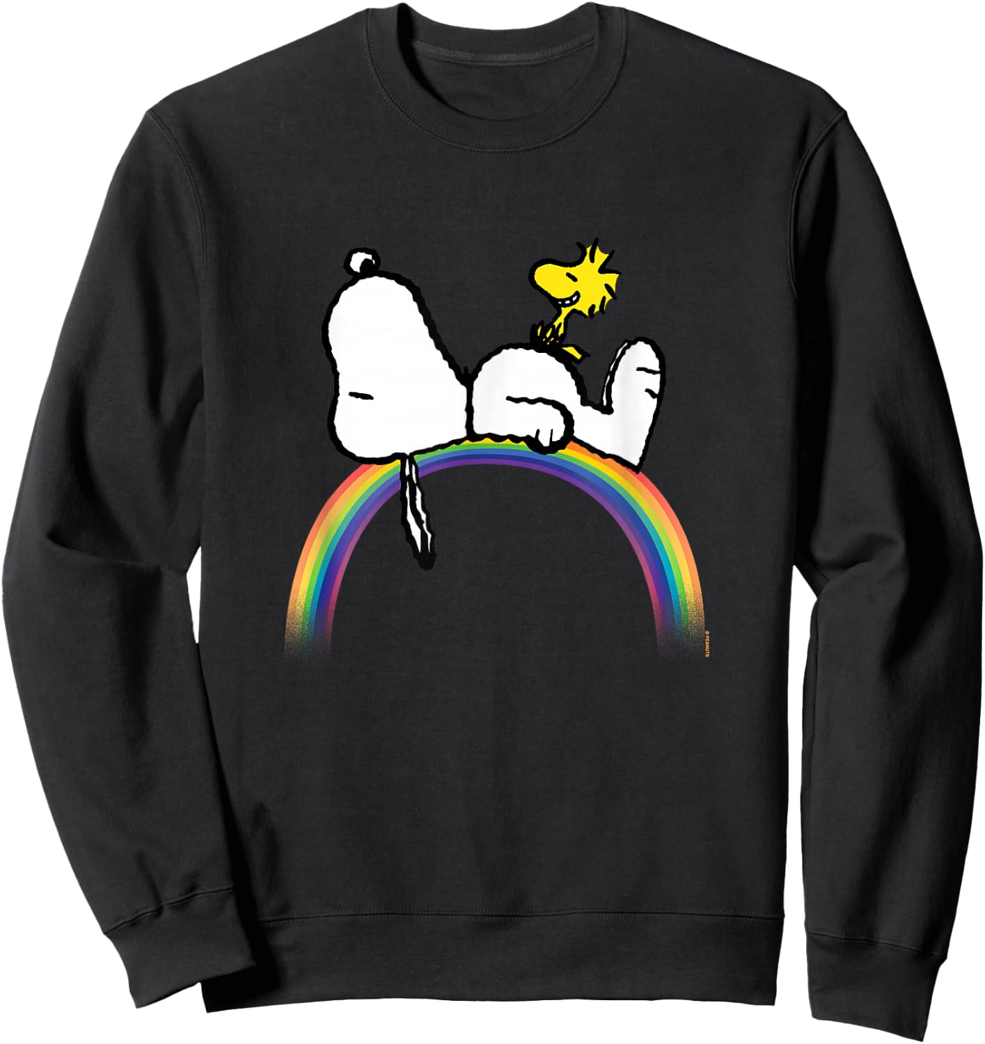 Peanuts - Snoopy Rainbow Sweatshirt - Sweatshirt | Black