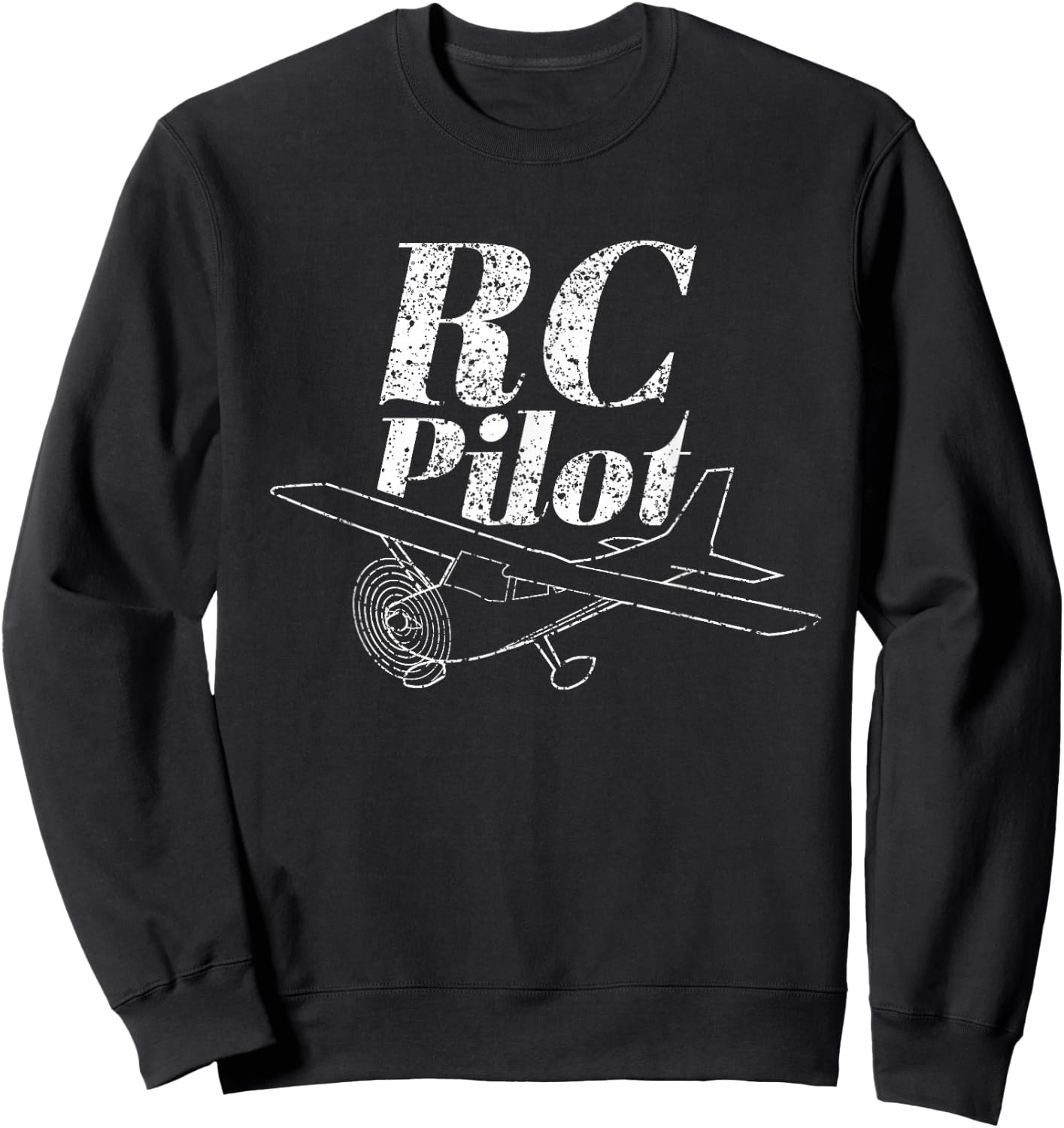 Rc Pilot Radio Control Remote Controlled Flying Sweatshirt - Sweatshirt | Black