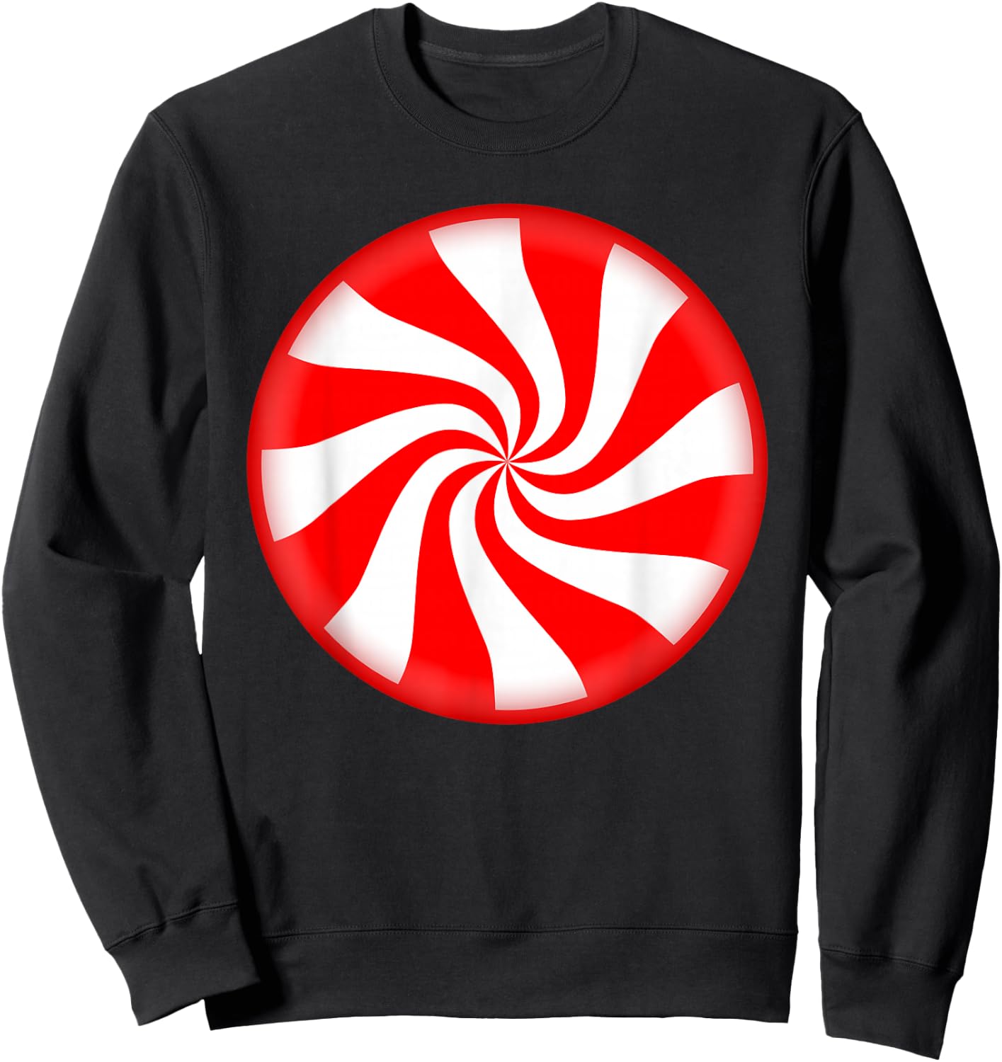 Peppermint Candy Christmas Sweatshirt - Sweatshirt | Black