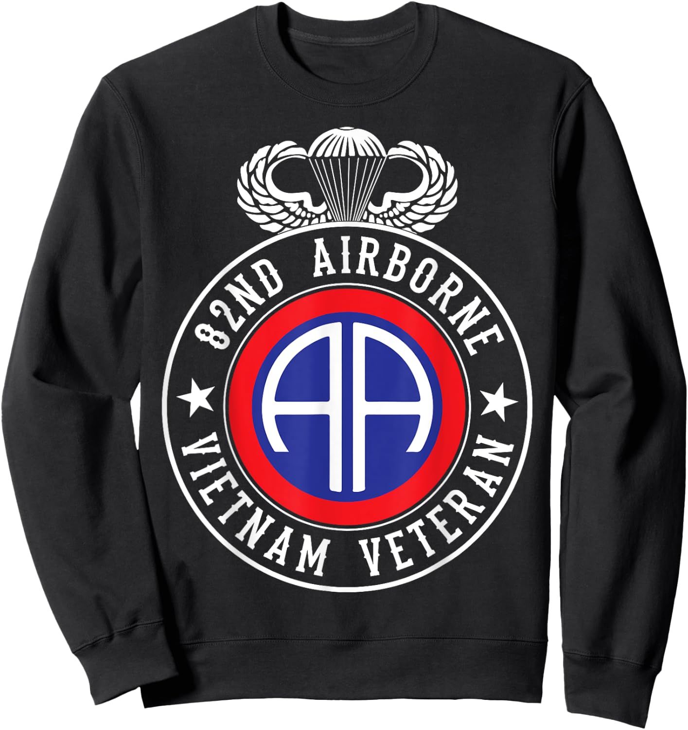 82nd Airborne Design - 82nd Airborne Vietnam Veteran Sweatshirt - Sweatshirt | Black