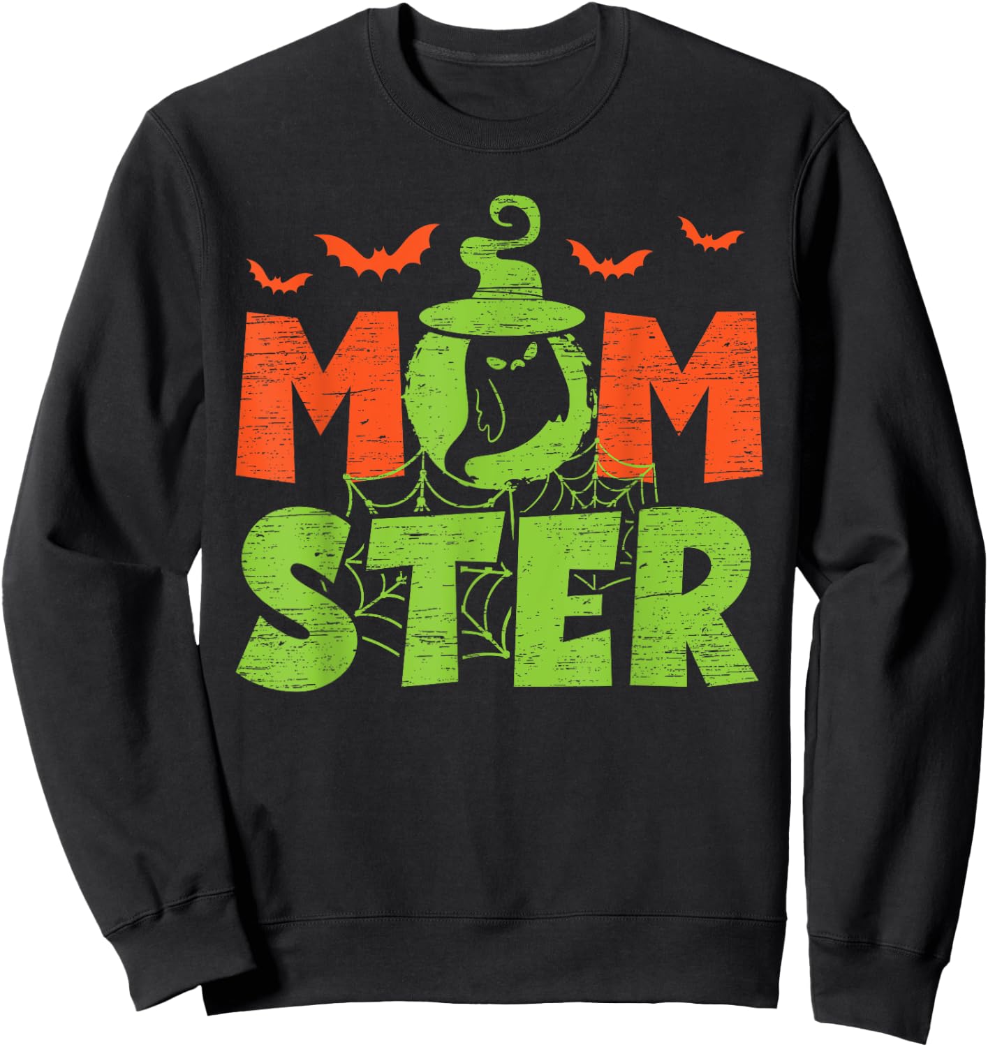 Momster Ghost Mom Monster Sweatshirt - Sweatshirt | Black
