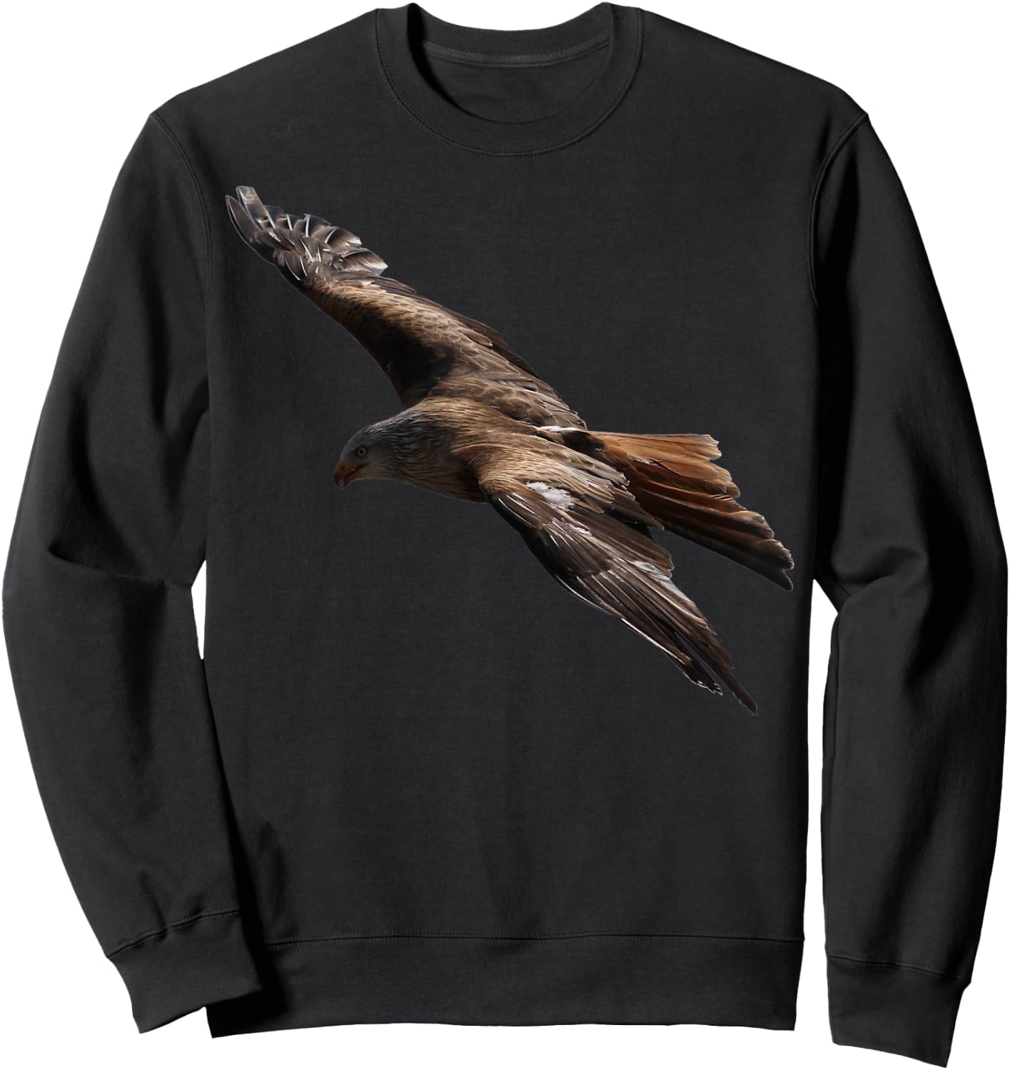 Golden Eagle Flight Birding Raptor Photo Bird Lover Sweatshirt - Sweatshirt | Black
