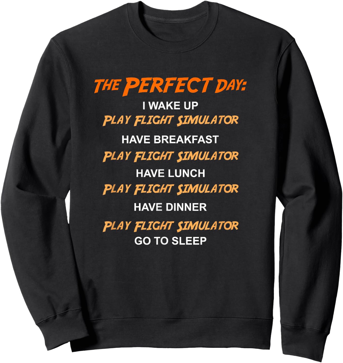Flight simulator enthusiast. Funny flightsim fan Sweatshirt - Sweatshirt | Black