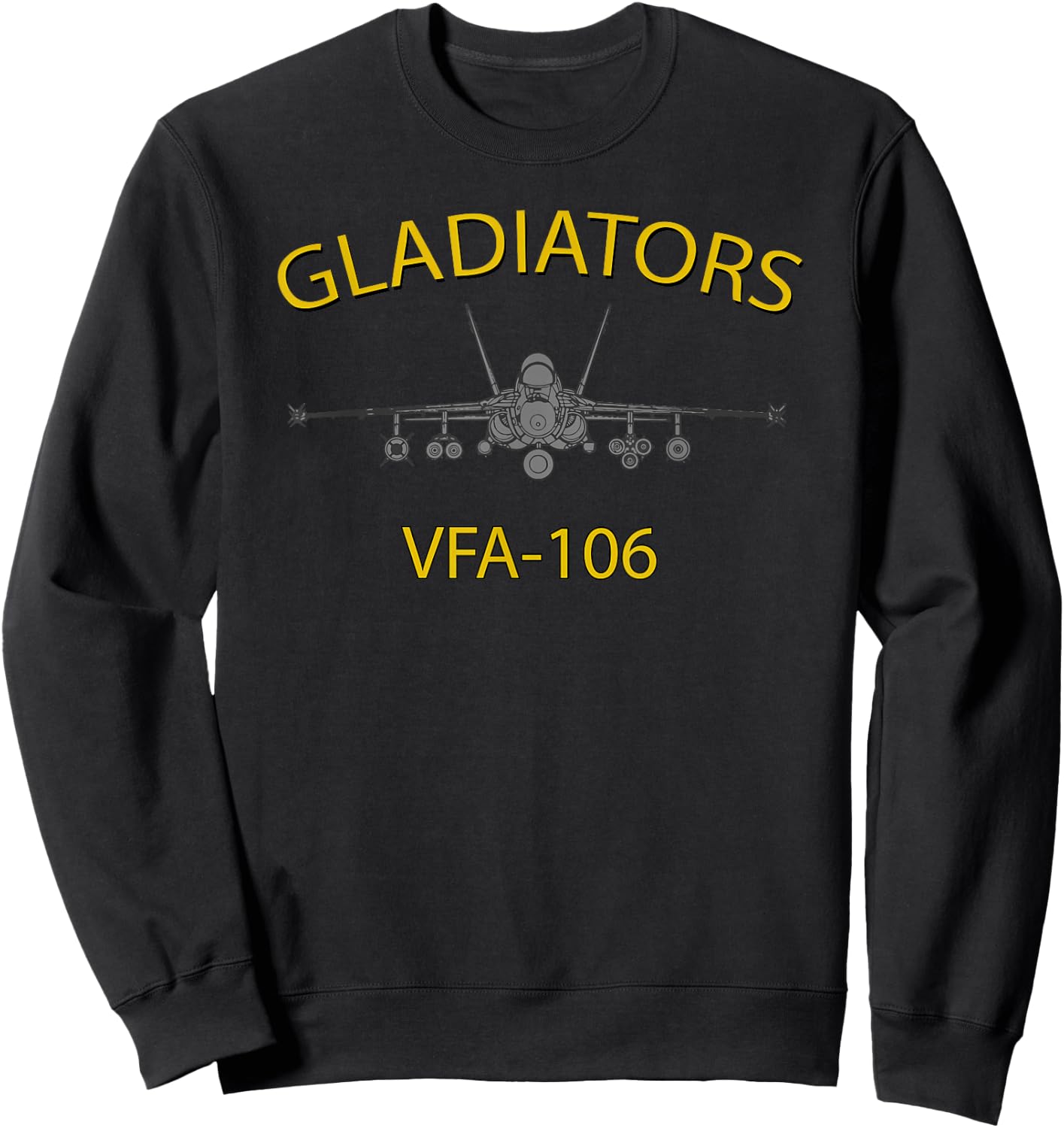 VFA-106 Gladiators Season F-18 Super Hornet Sweatshirt - Sweatshirt | Black