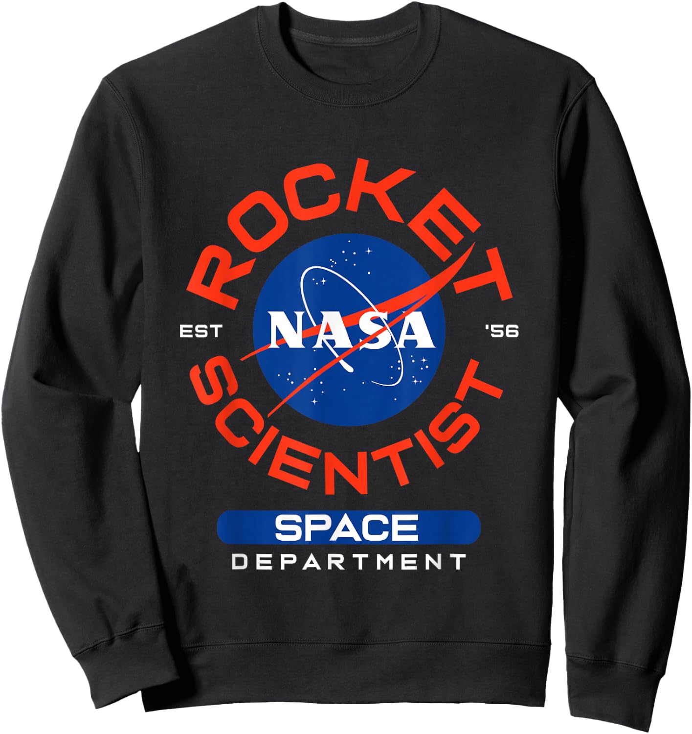 NASA Space Department Rocket Scientist Sweatshirt - Sweatshirt | Black