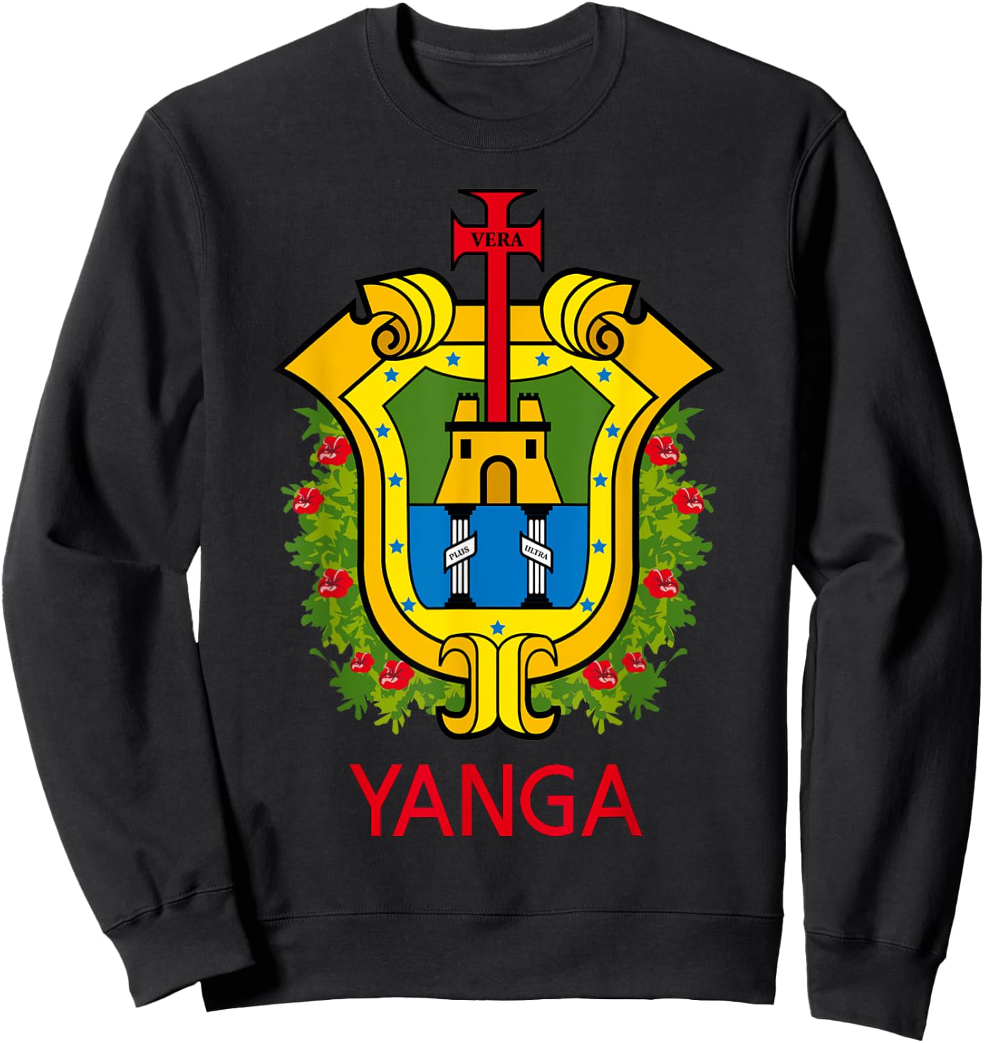 Yanga Veracruz Estado De Mexico Escudo Eagle Aguila Sweatshirt - Sweatshirt | Black