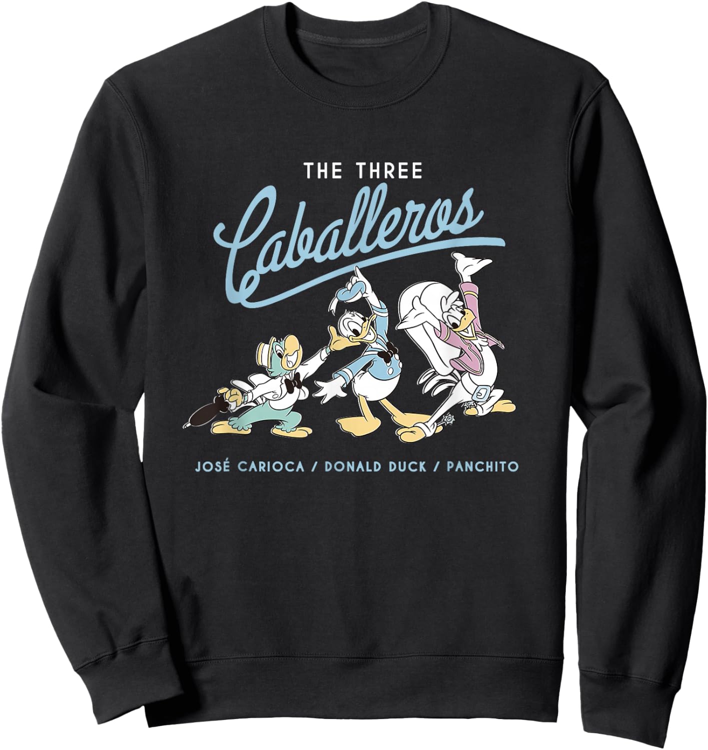 Disney The Three Caballeros Retro Donald Duck Sweatshirt - Sweatshirt | Black
