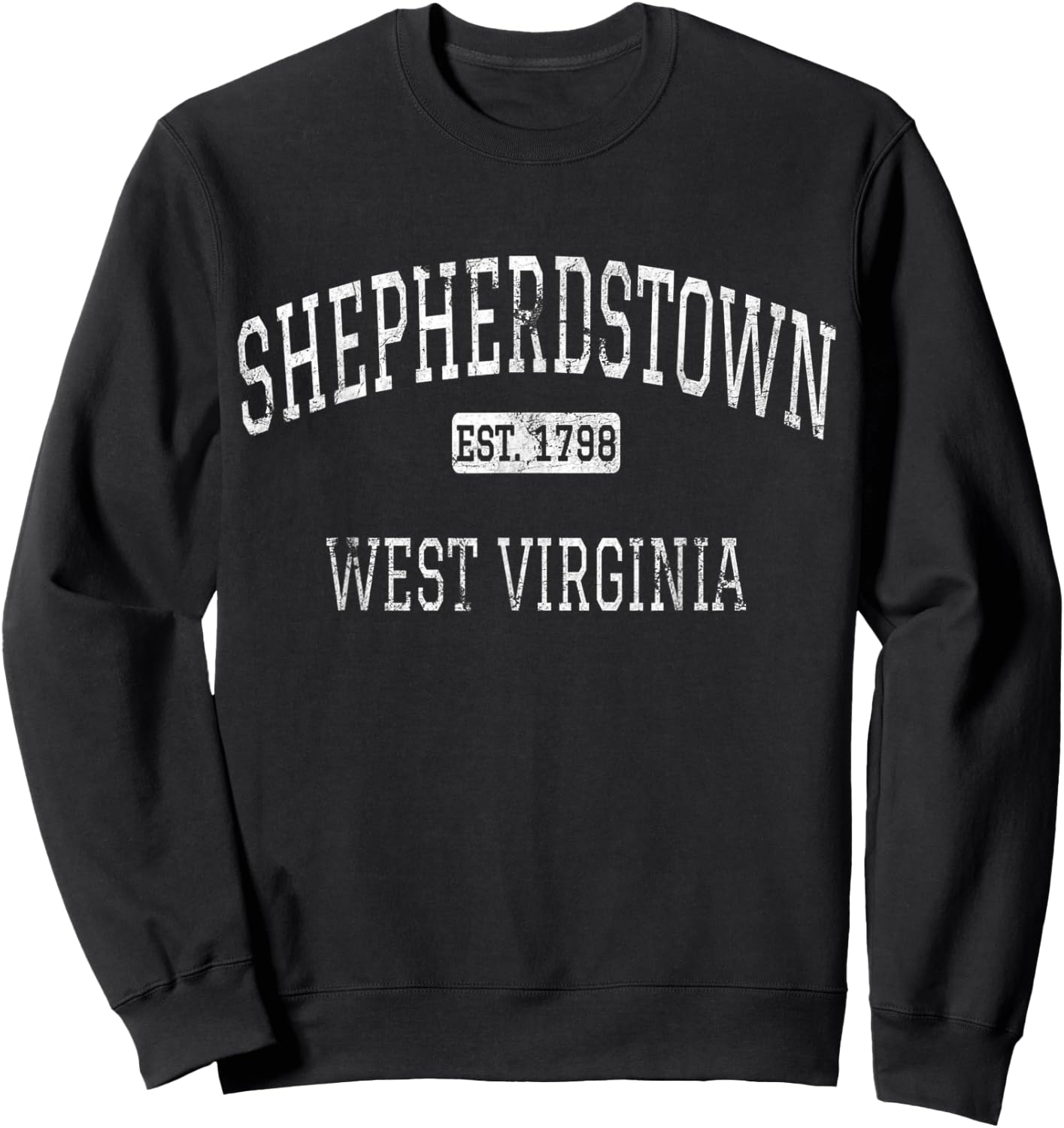 Shepherdstown West Virginia WV Vintage Sweatshirt - Sweatshirt | Black