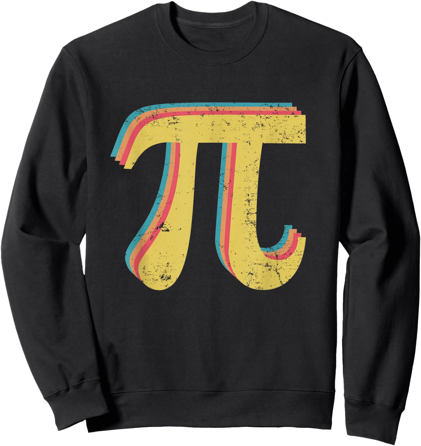 Pi 3,14 Pi Number Symbol Math Science Gift Vintage Sweatshirt - Sweatshirt | Black