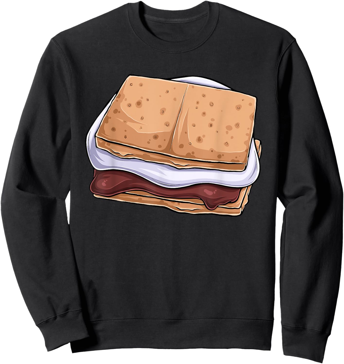 S'mores Costume Group Camping Sweatshirt - Sweatshirt | Black