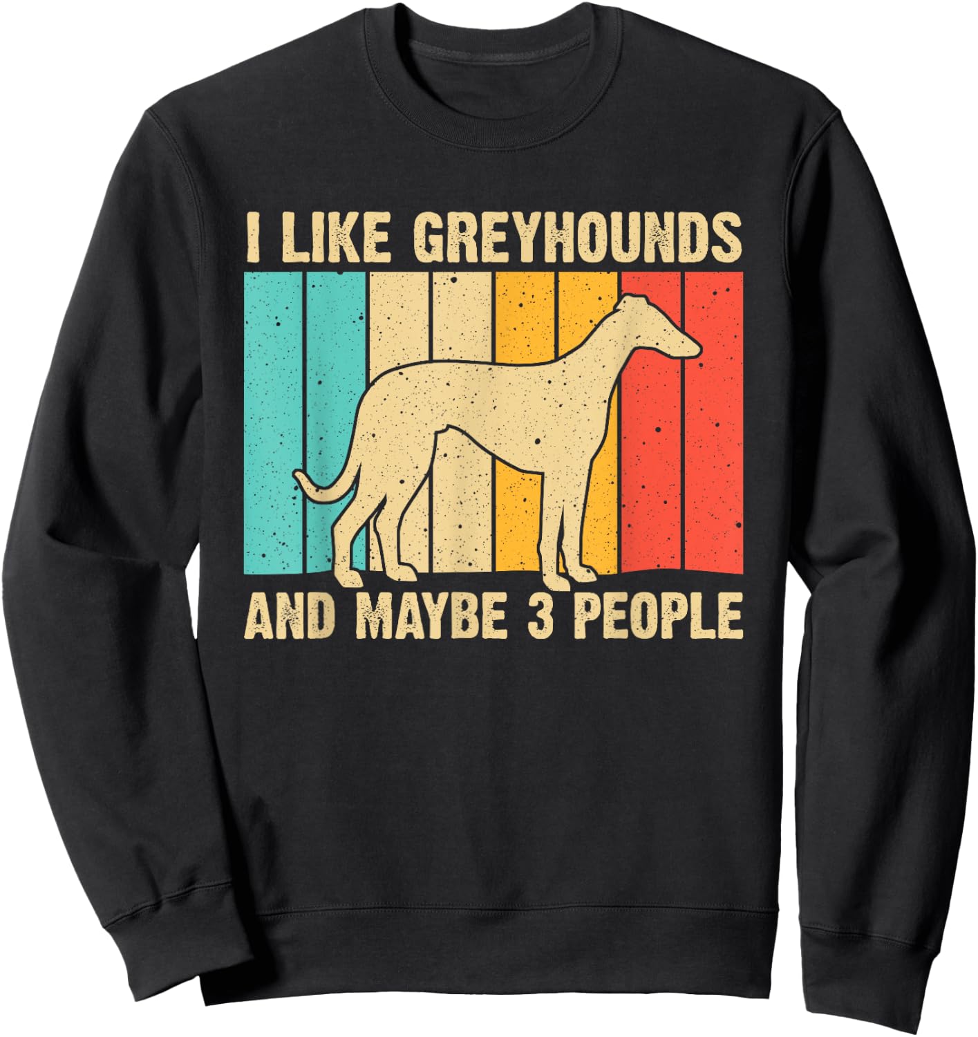 Funny Greyhound Design Men Women Italian Greyhound Dog Lover Sweatshirt - Sweatshirt | Black