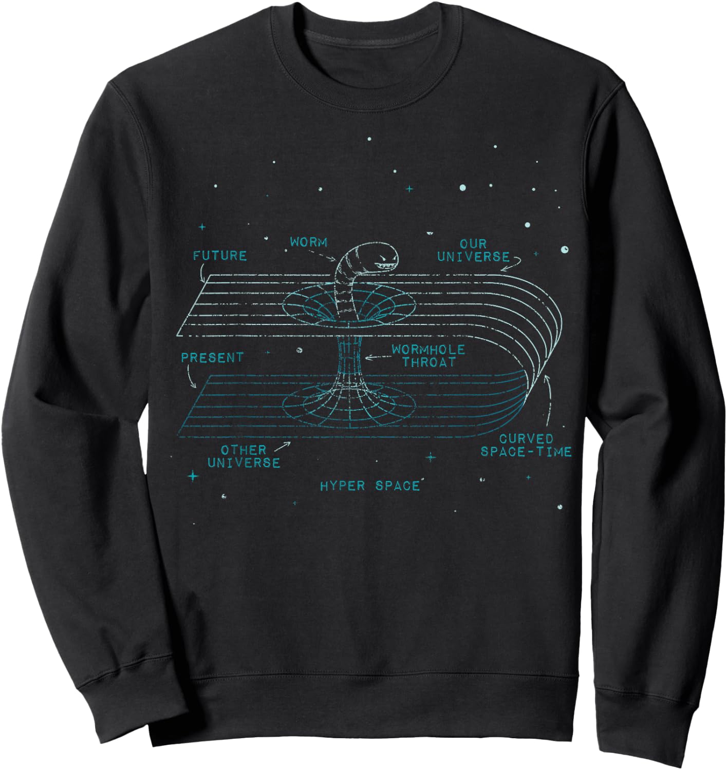 Physics Wormhole Time Travel Astrophysicists Sweatshirt - Sweatshirt | Black