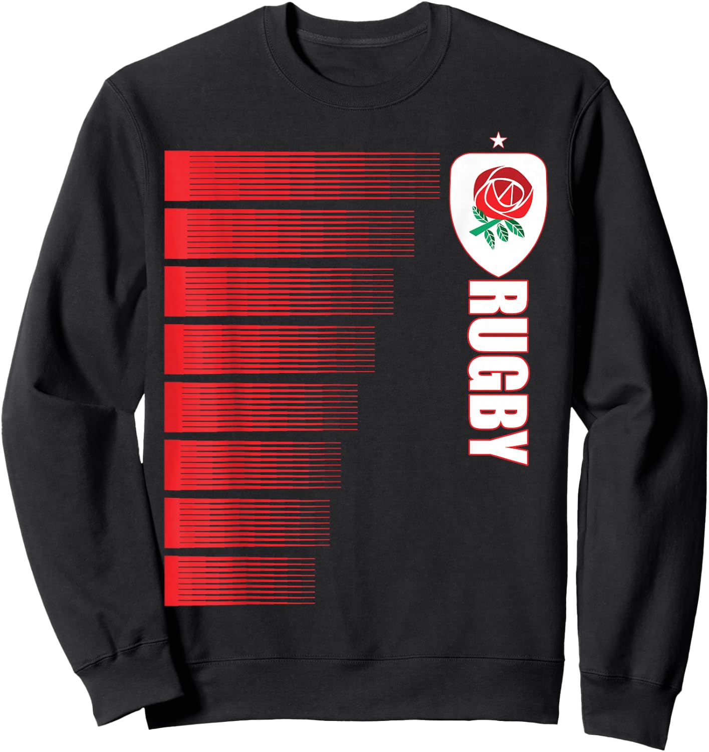 England Rugby Jersey English Rugby 2 Sided Sweatshirt - Sweatshirt | Black