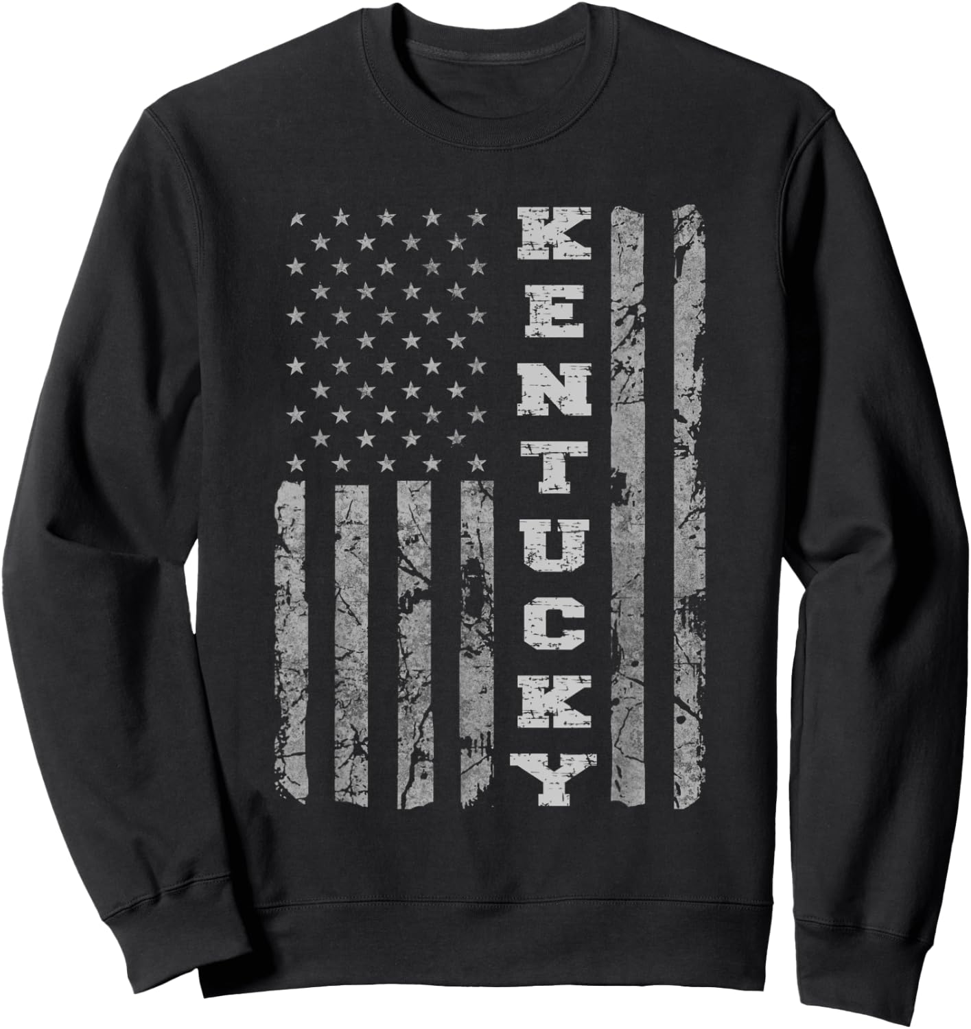 Kentucky Pride, American Flag Sweatshirt - Sweatshirt | Black