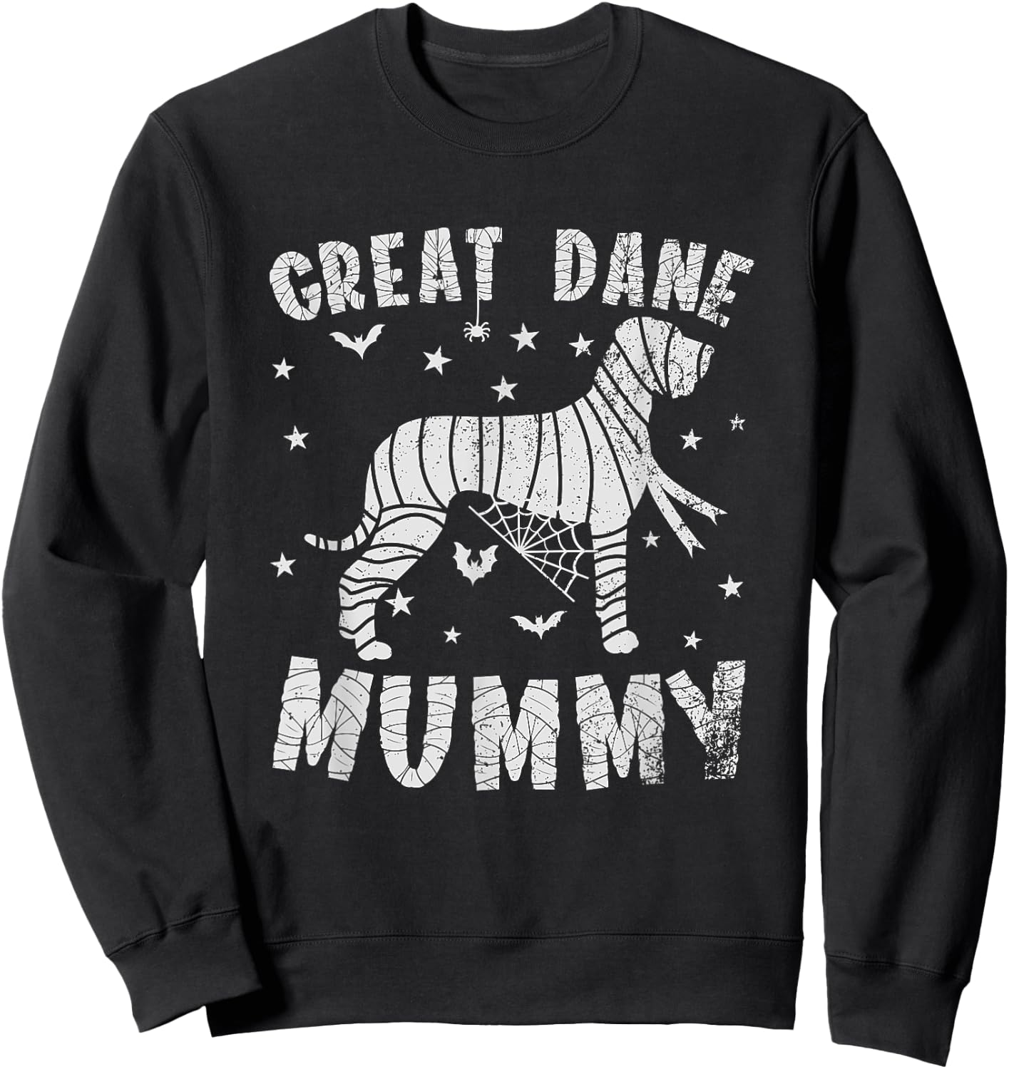 Great Dane Mama - Halloween Sweatshirt - Sweatshirt | Black