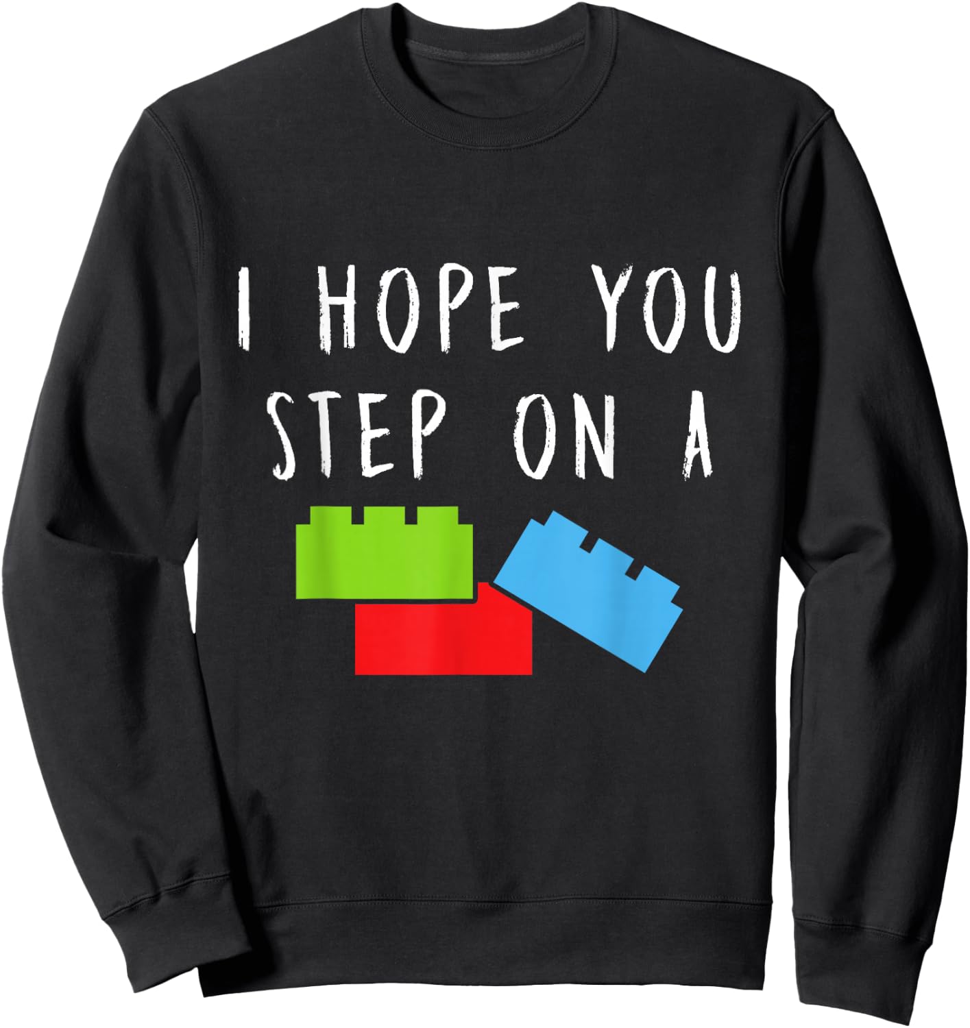 Funny Building Blocks Master Builder Bricks Construction Sweatshirt - Sweatshirt | Black