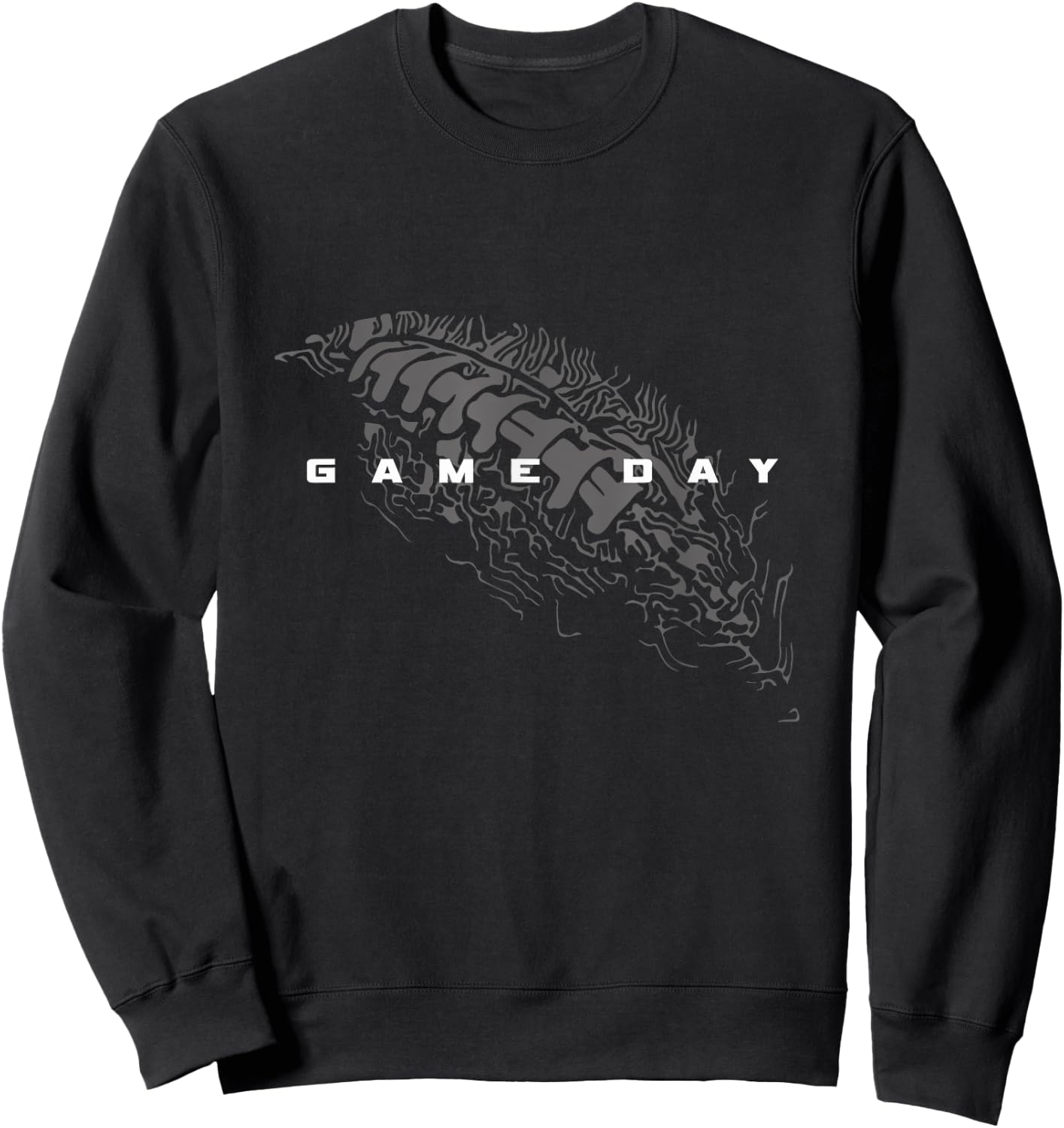 Football Apparel for Football Players or Fans - -Adults, -Kids - Black - S - Short Sleeve - - Modern - Football - Vacation - Cotton 60%, Polyester 40% Sweatshirt - Sweatshirt | Black
