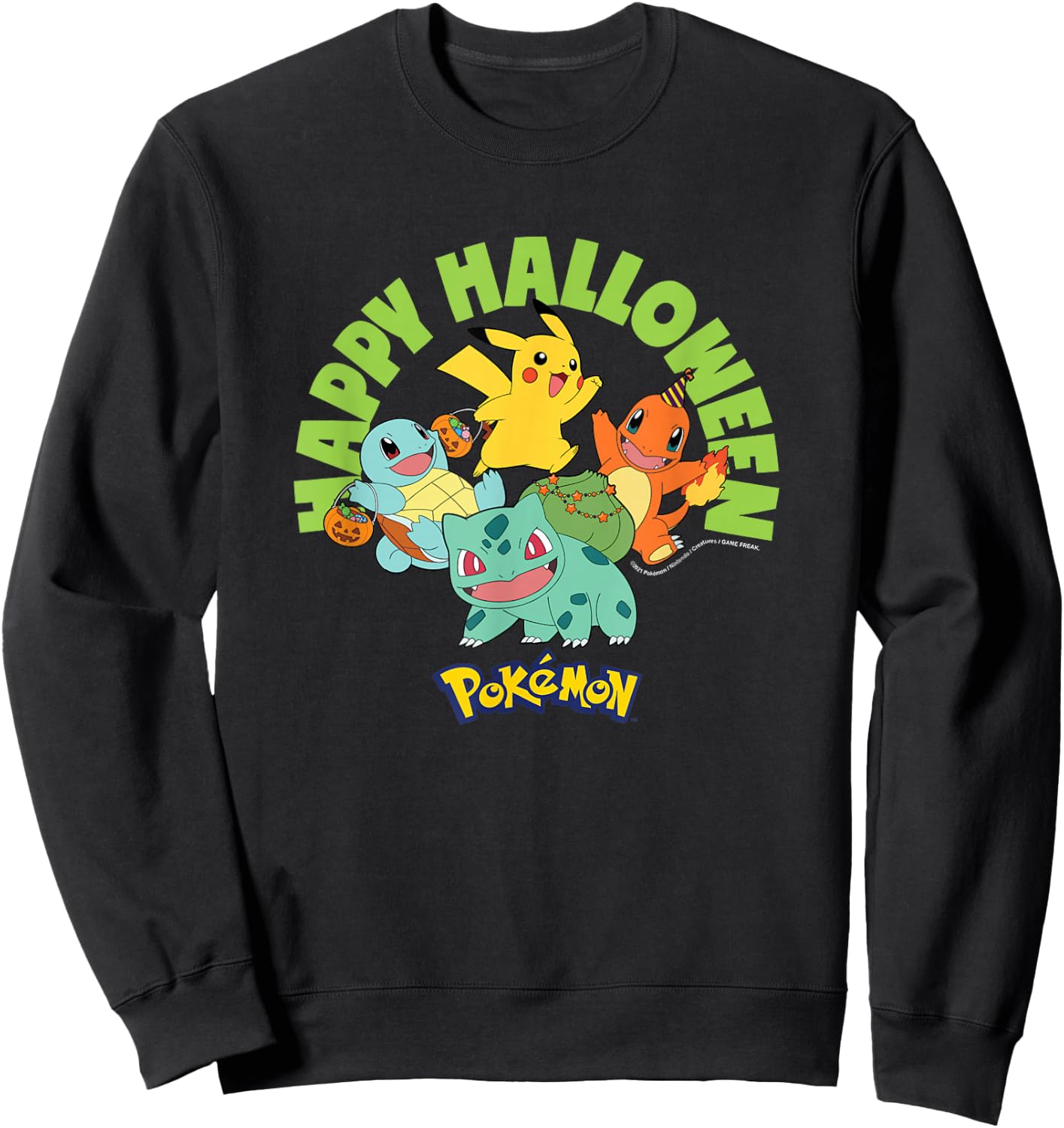 Pokémon -: Halloween: Happy Halloween Sweatshirt - Sweatshirt | Black