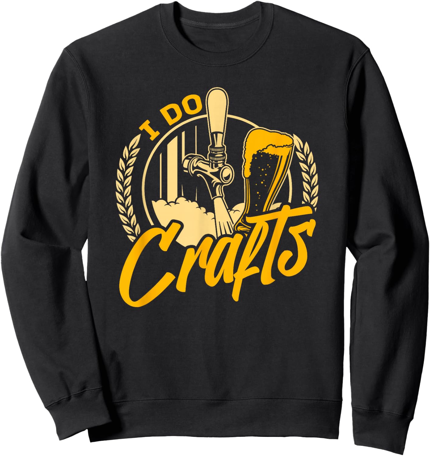 Home Brewing Craft Brewer - Hops IPA Craft Beer Sweatshirt - Sweatshirt | Black