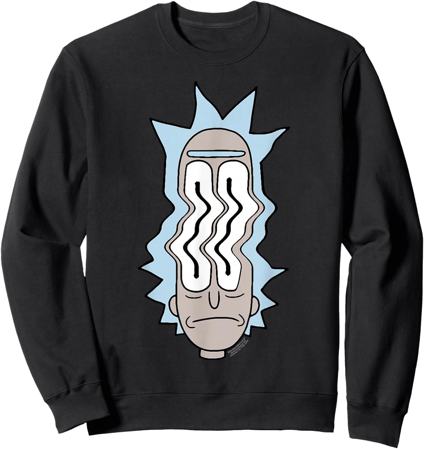Rick and Morty Rick Waves Sweatshirt - Sweatshirt | Black