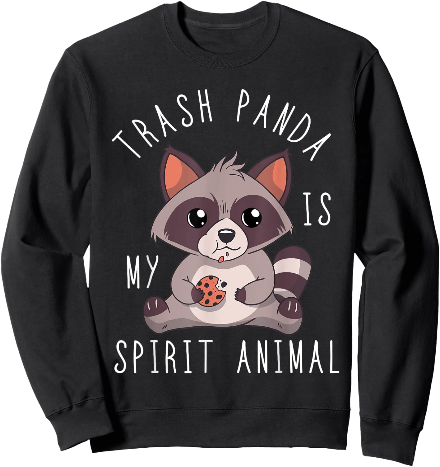 Trash Panda Spirit Animal Raccoon Mammal Garbage Trash Sweatshirt - Sweatshirt | Black