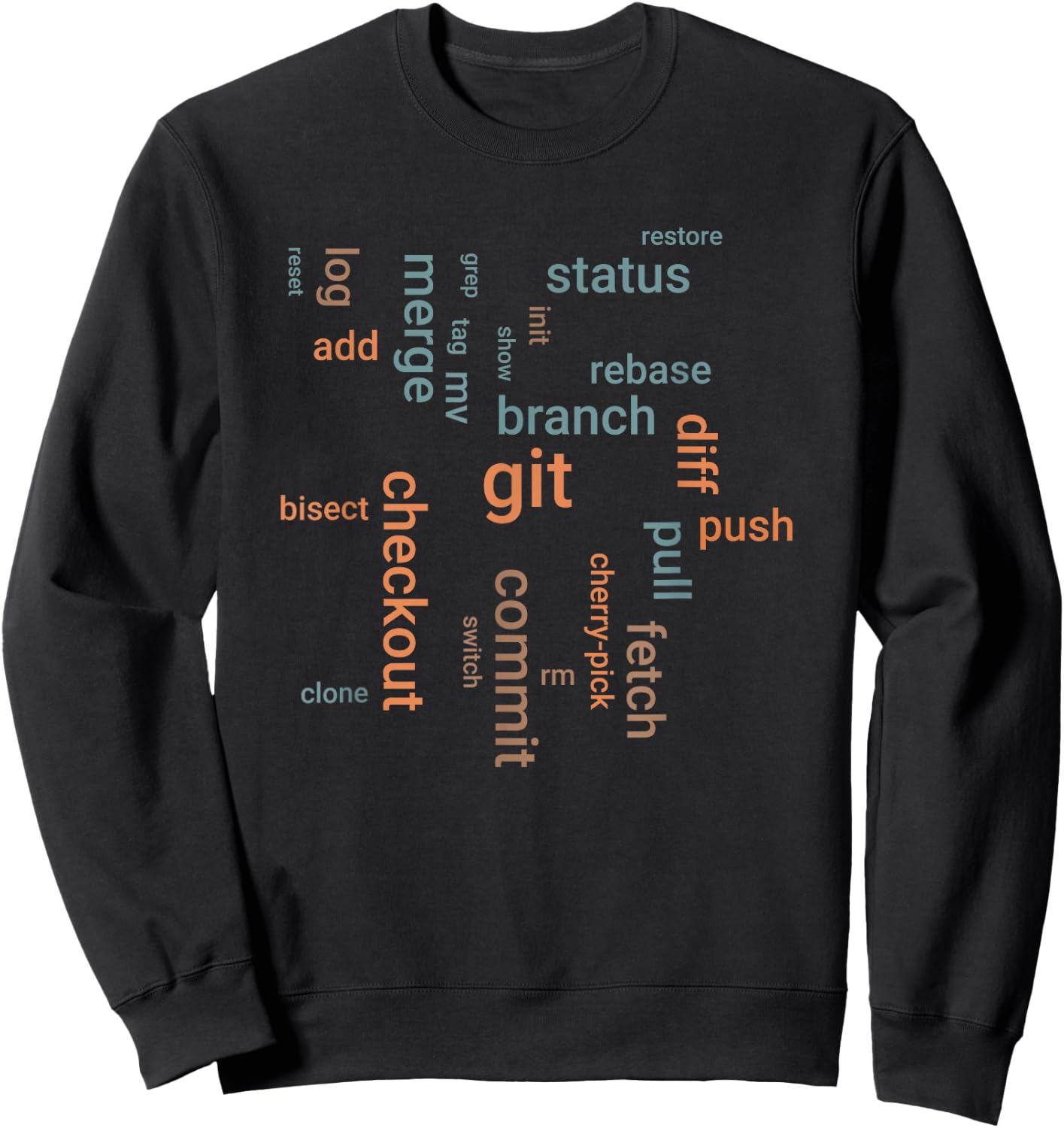 Git commands - javascript engineers Sweatshirt - Sweatshirt | Black