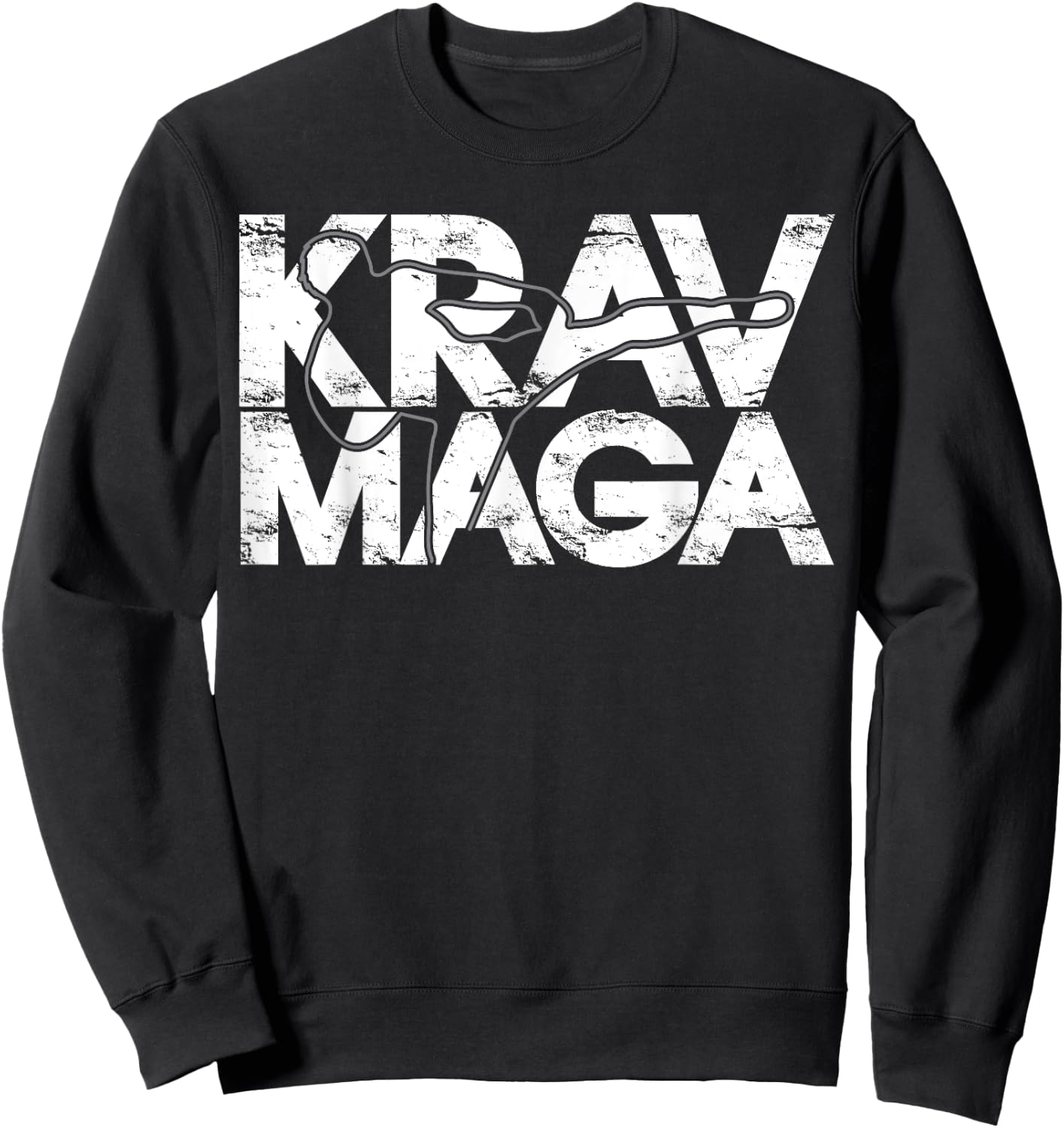 Krav Maga Martial Arts Defense Sports Martial Artist Sweatshirt - Sweatshirt | Black