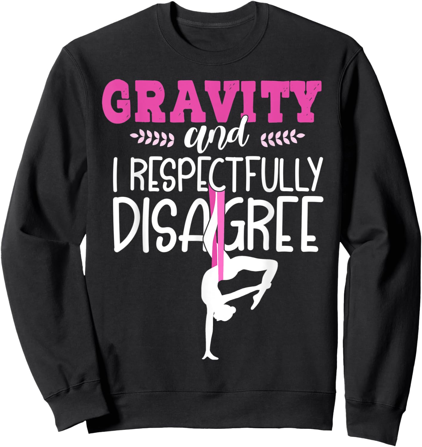 Aerial Yoga Hammock Air Yoga Shirt Funny Aerial Yoga Sweatshirt - Sweatshirt | Black