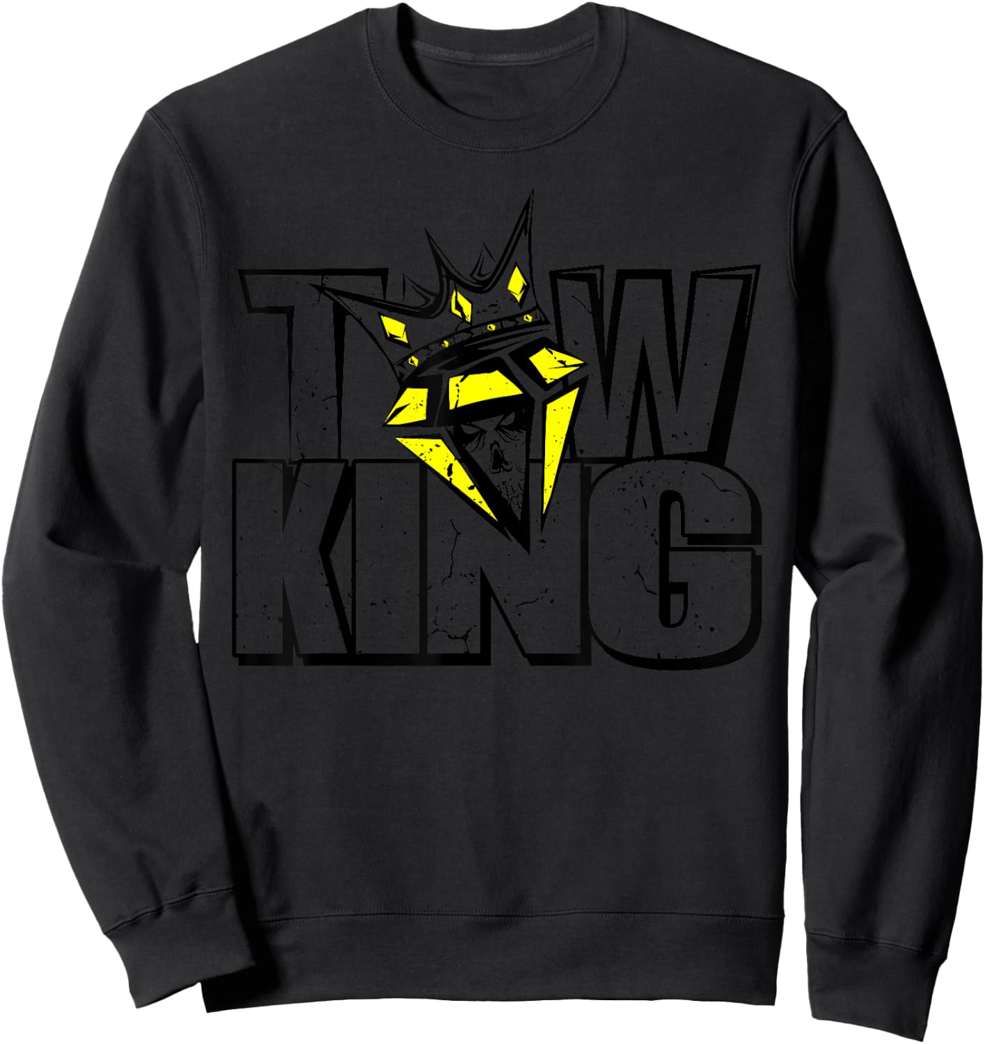 Tow King Tow Truck Operator Logo Sweatshirt - Sweatshirt | Black