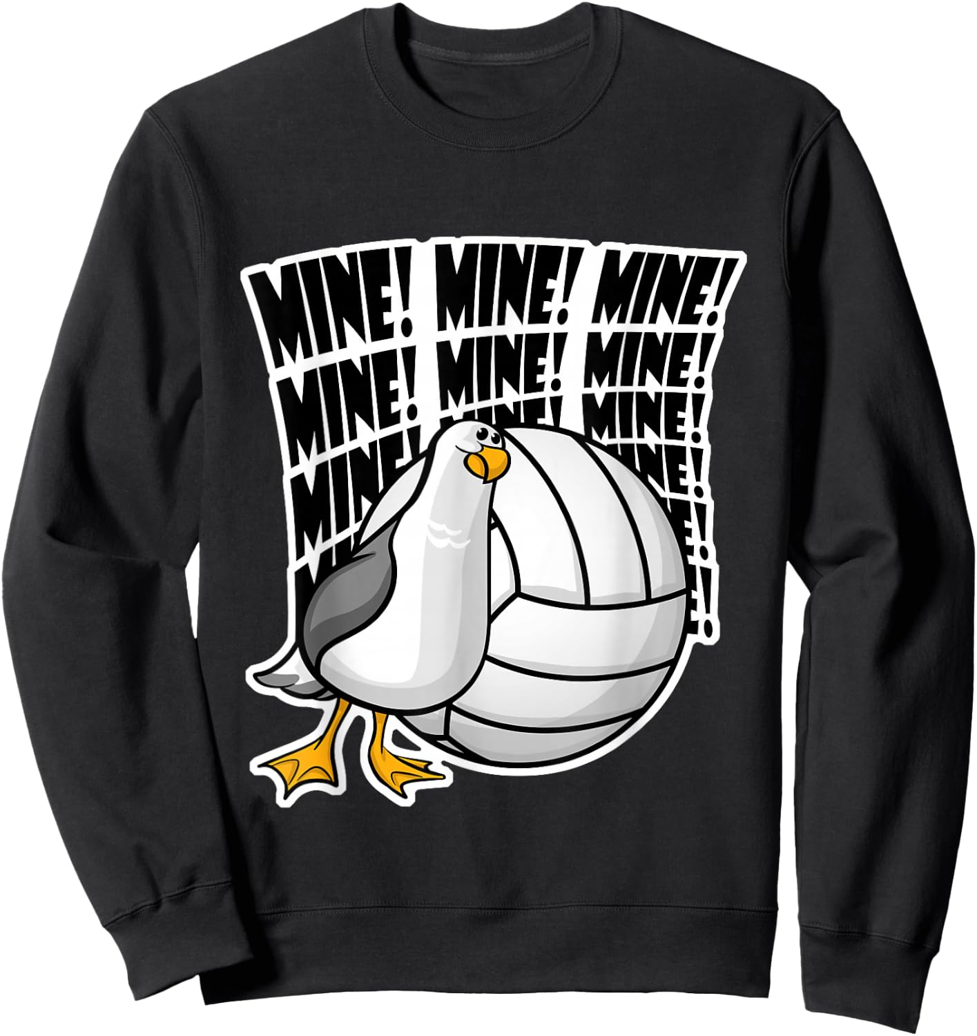 Volleyball Mine Mine Mine Sweatshirt - Sweatshirt | Black