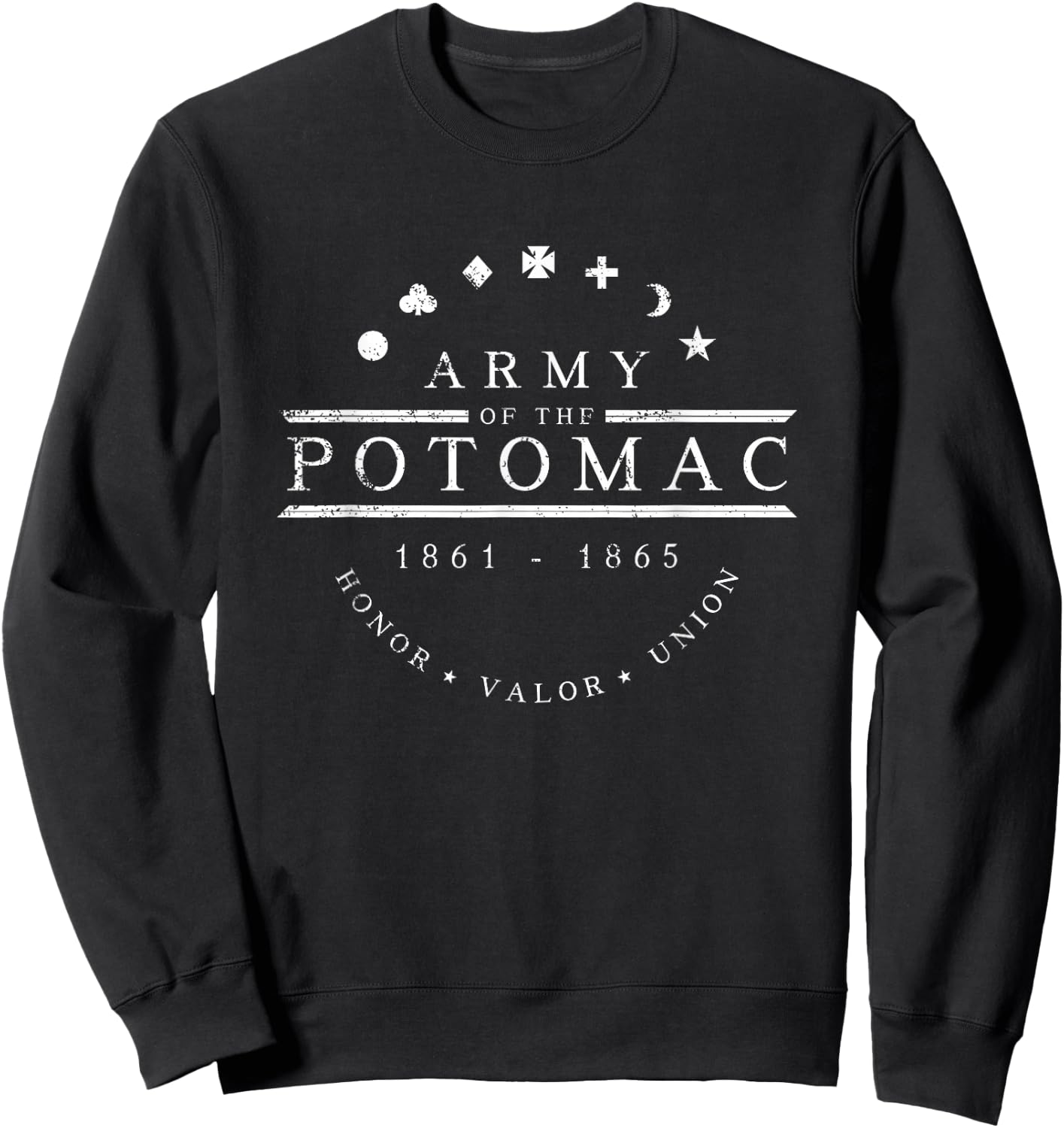 Civil War Union Army of The Potomac Sweatshirt - Sweatshirt | Black