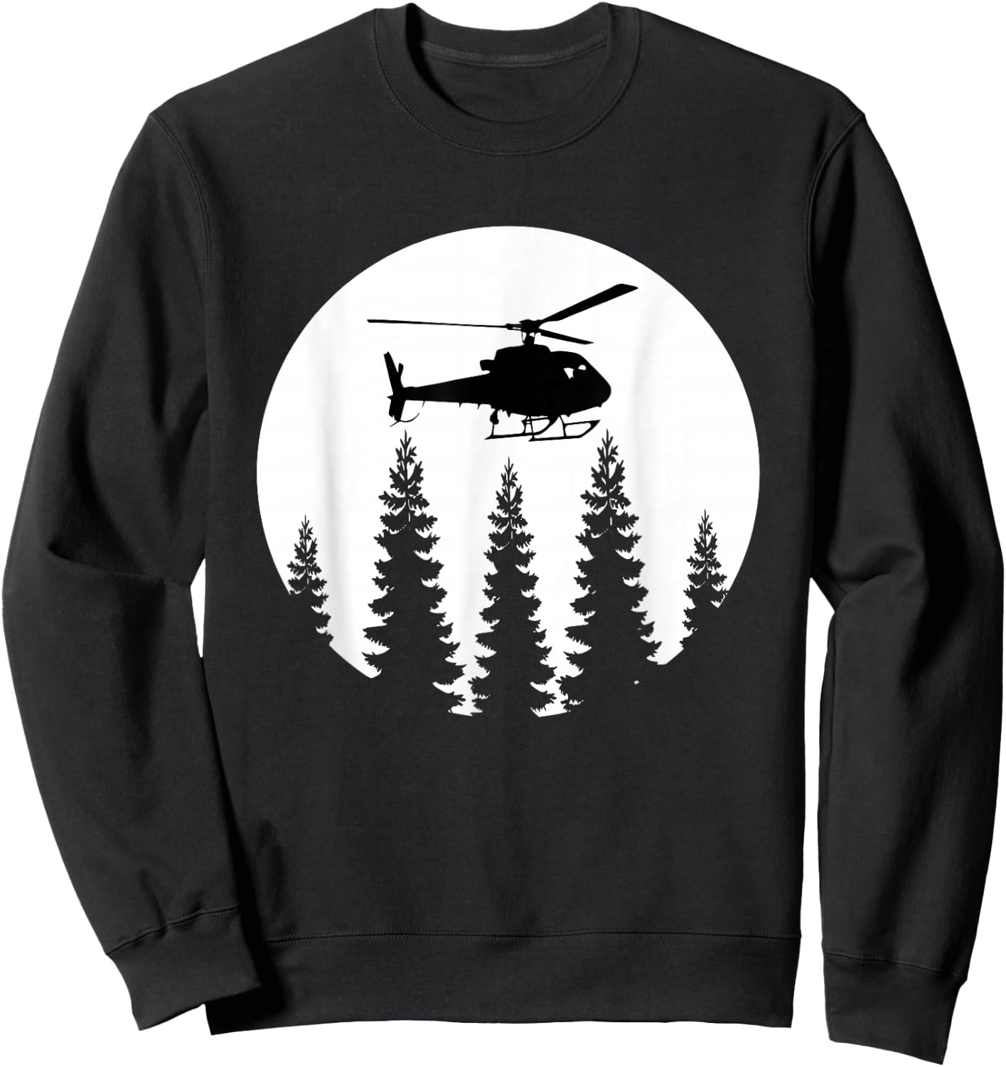Great Helicopter Pilot Retro Gift Men Sweatshirt - Sweatshirt | Black