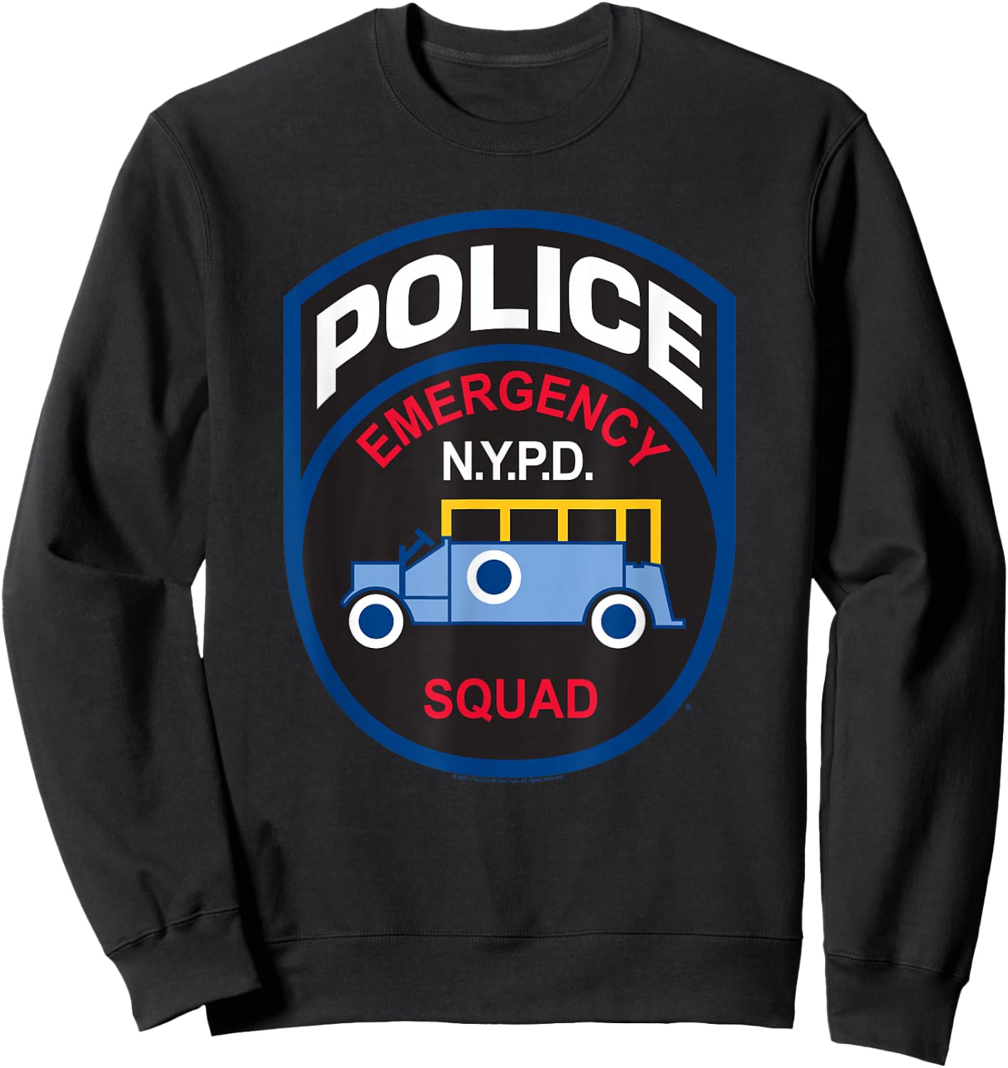 New York City NYPD Emergency Squad Sweatshirt - Sweatshirt | Black