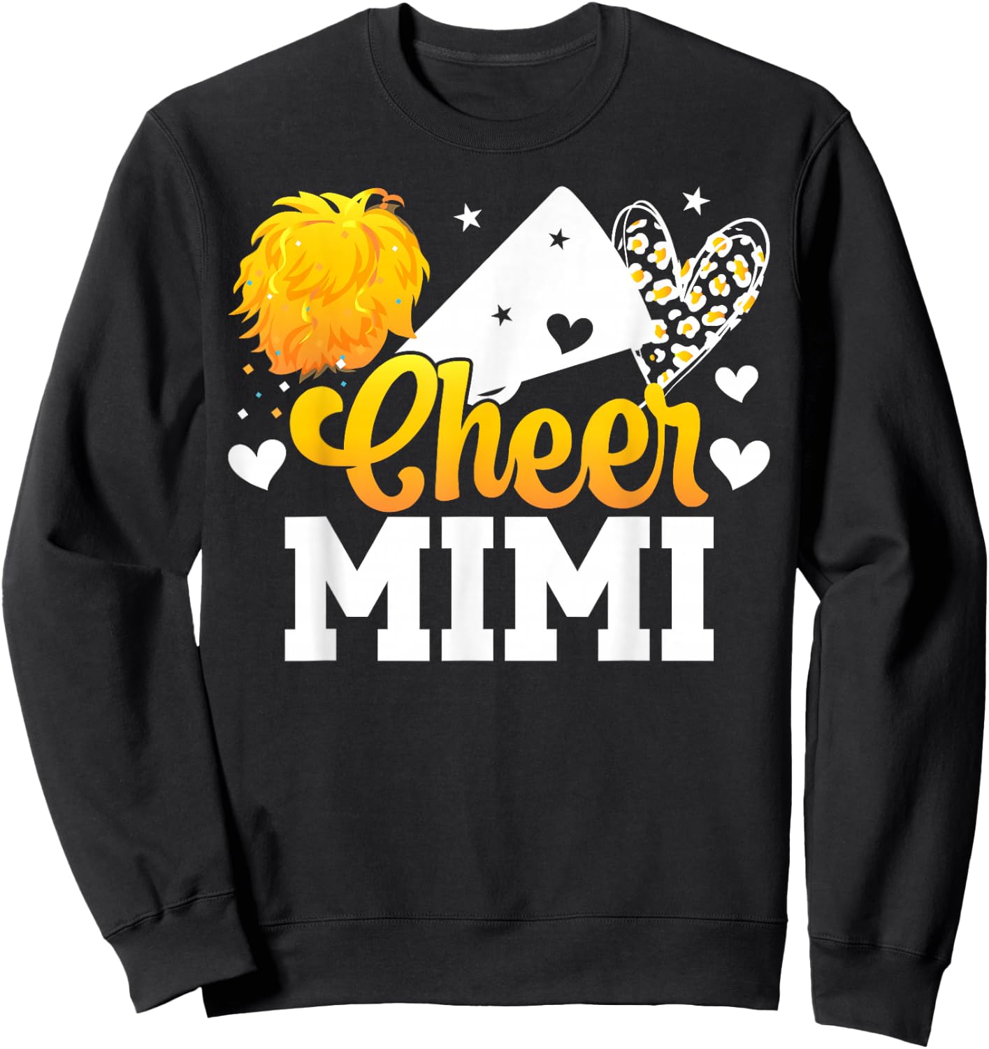 Cheer Mimi Of A Cheerleader Mimi Cheerleading Mimi Grandma Sweatshirt - Sweatshirt | Black
