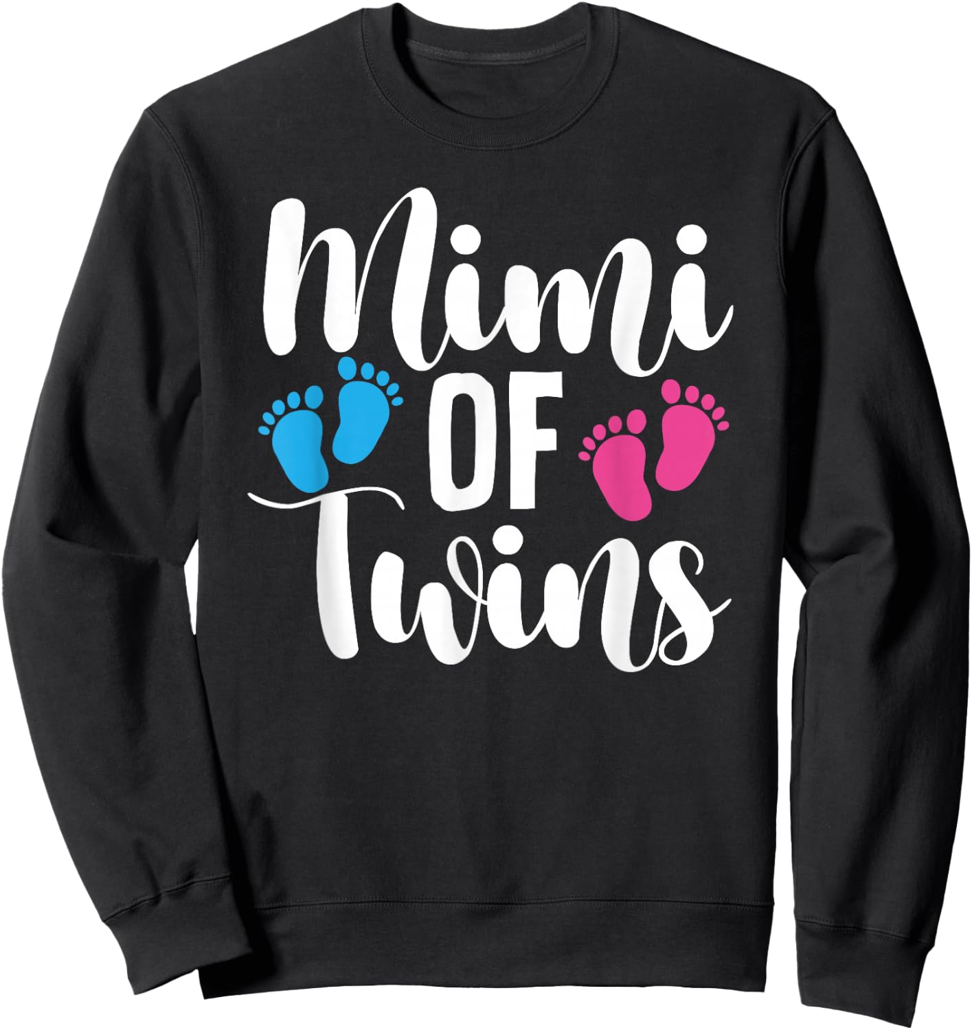 Mimi Of Twins Proud Twin Mimi Grandma Sweatshirt - Sweatshirt | Black