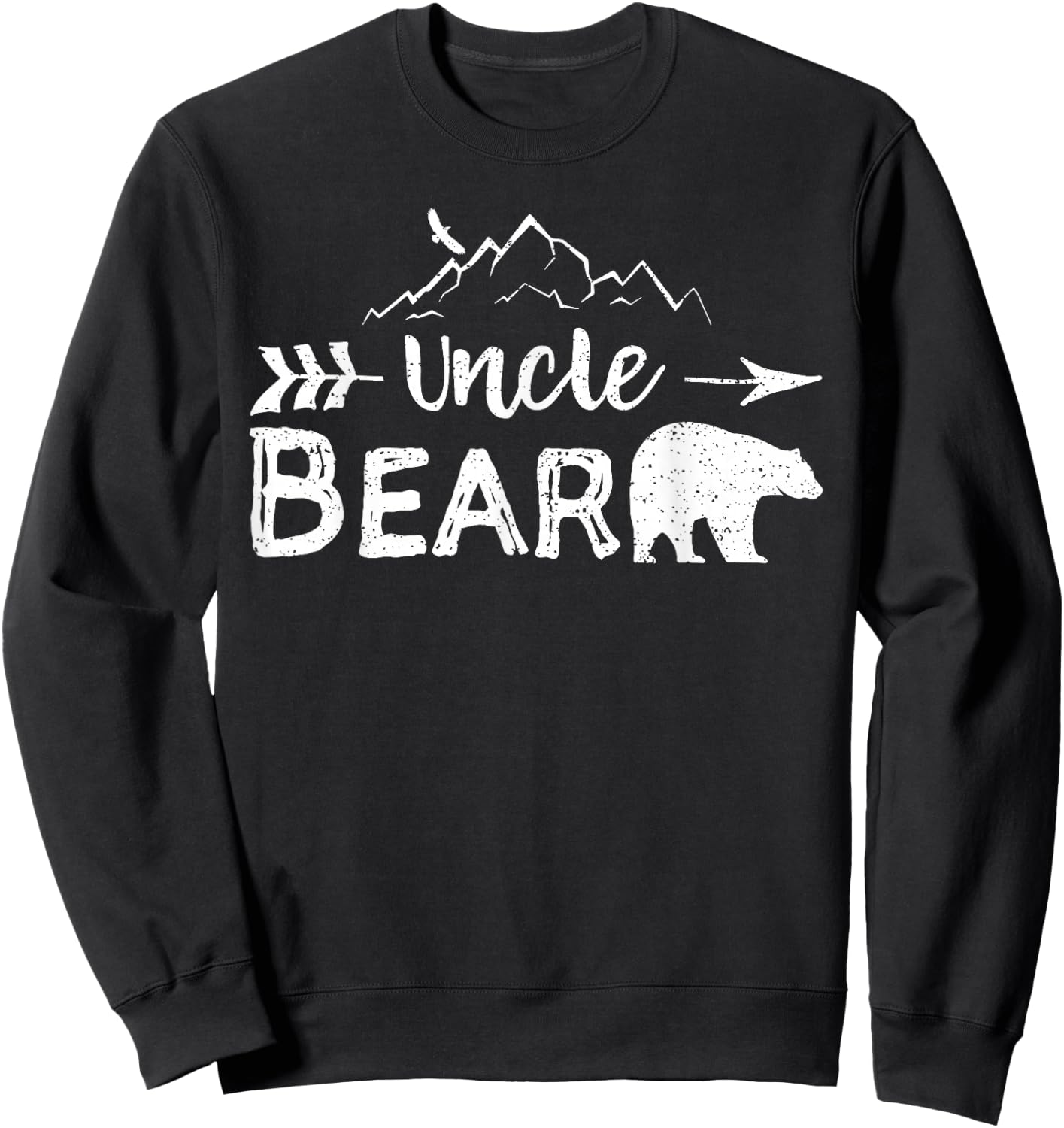 Uncle Bear Shirt Matching Family Aunt And Uncle Camping Gift Sweatshirt - Sweatshirt | Black