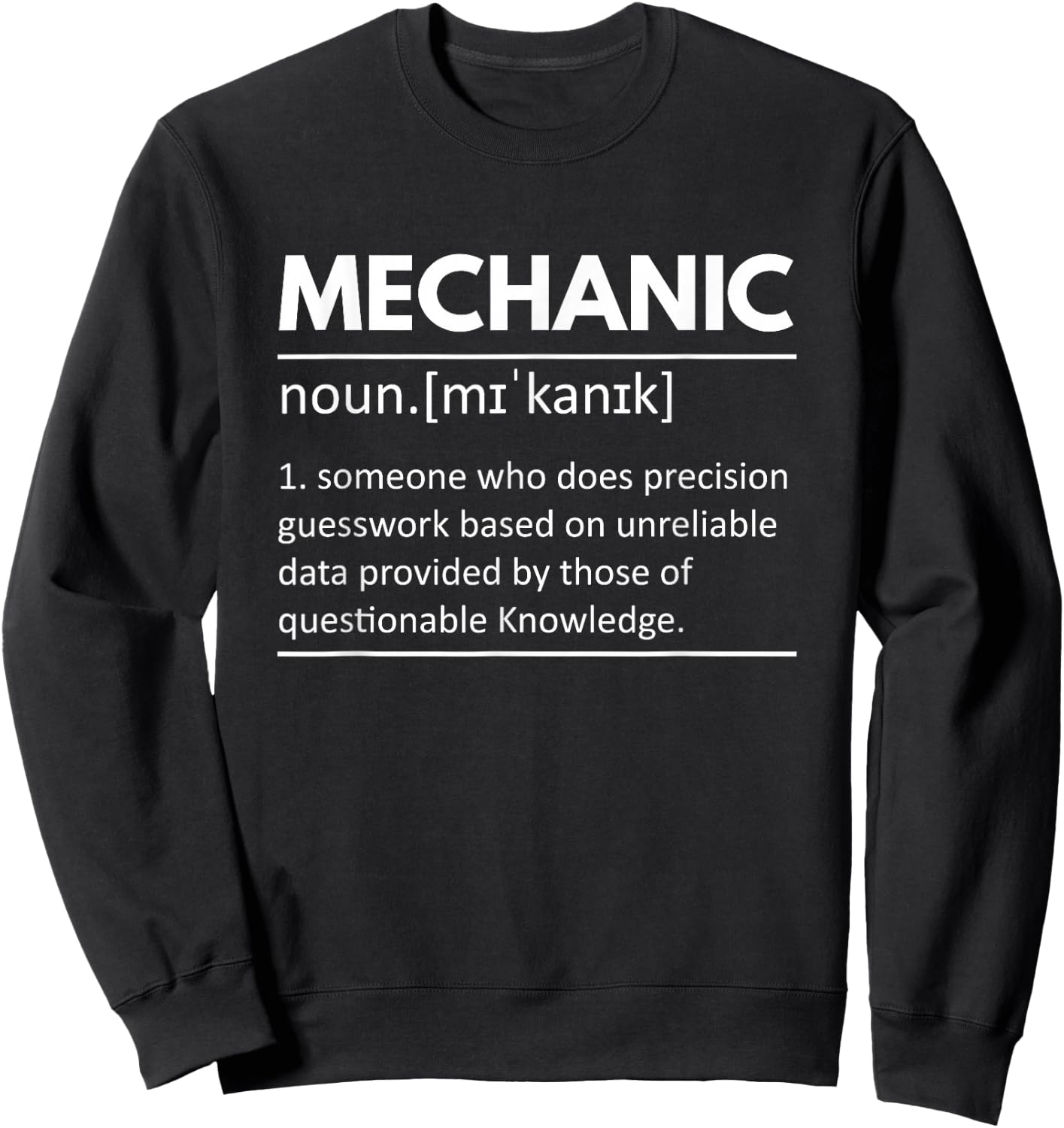Mechanical Graphics - Job Definition Sweatshirt - Sweatshirt | Black