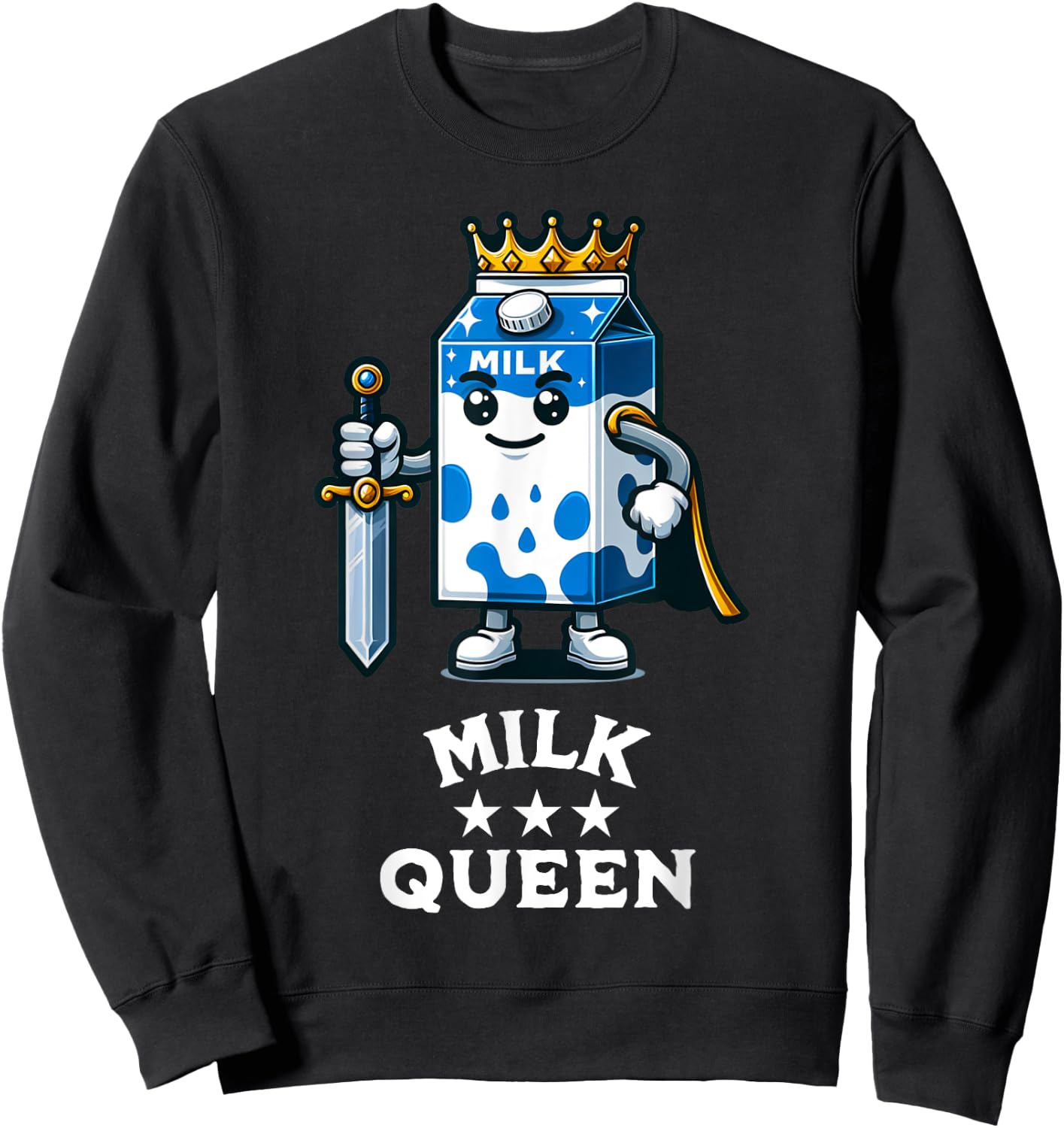 Dairy Farmer Milk Drinker Sweatshirt - Sweatshirt | Black
