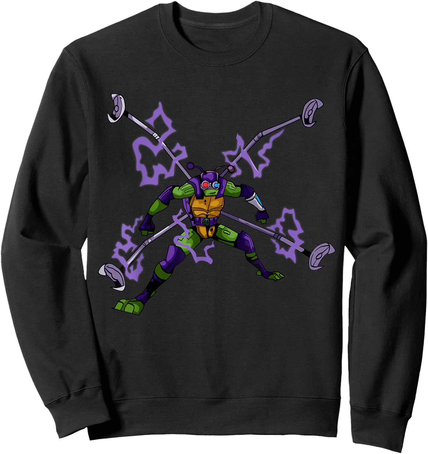 Mademark x Teenage Mutant Ninja Turtles - Donatello Spider Shell Activated Sweatshirt - Sweatshirt | Black