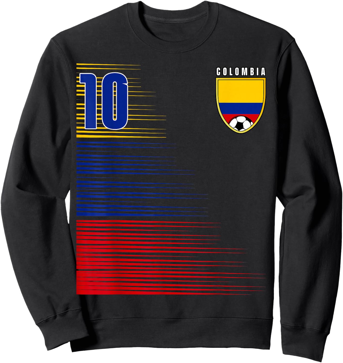 Colombia Flag Colombian Pride Lovers Retro Sweatshirt - Sweatshirt | Black