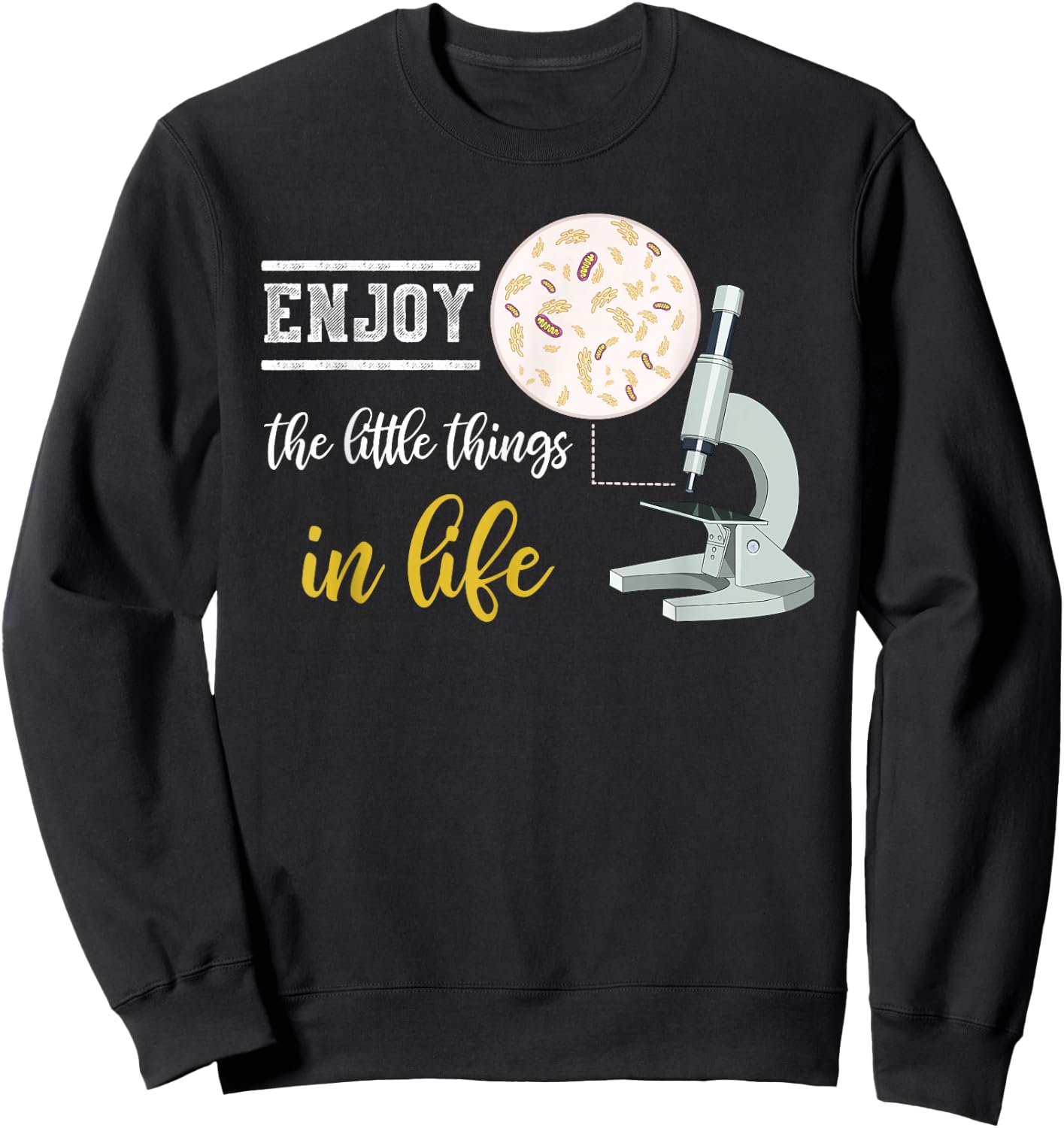 Microbiology Bacteria Science Gift Biology Sweatshirt - Sweatshirt | Black