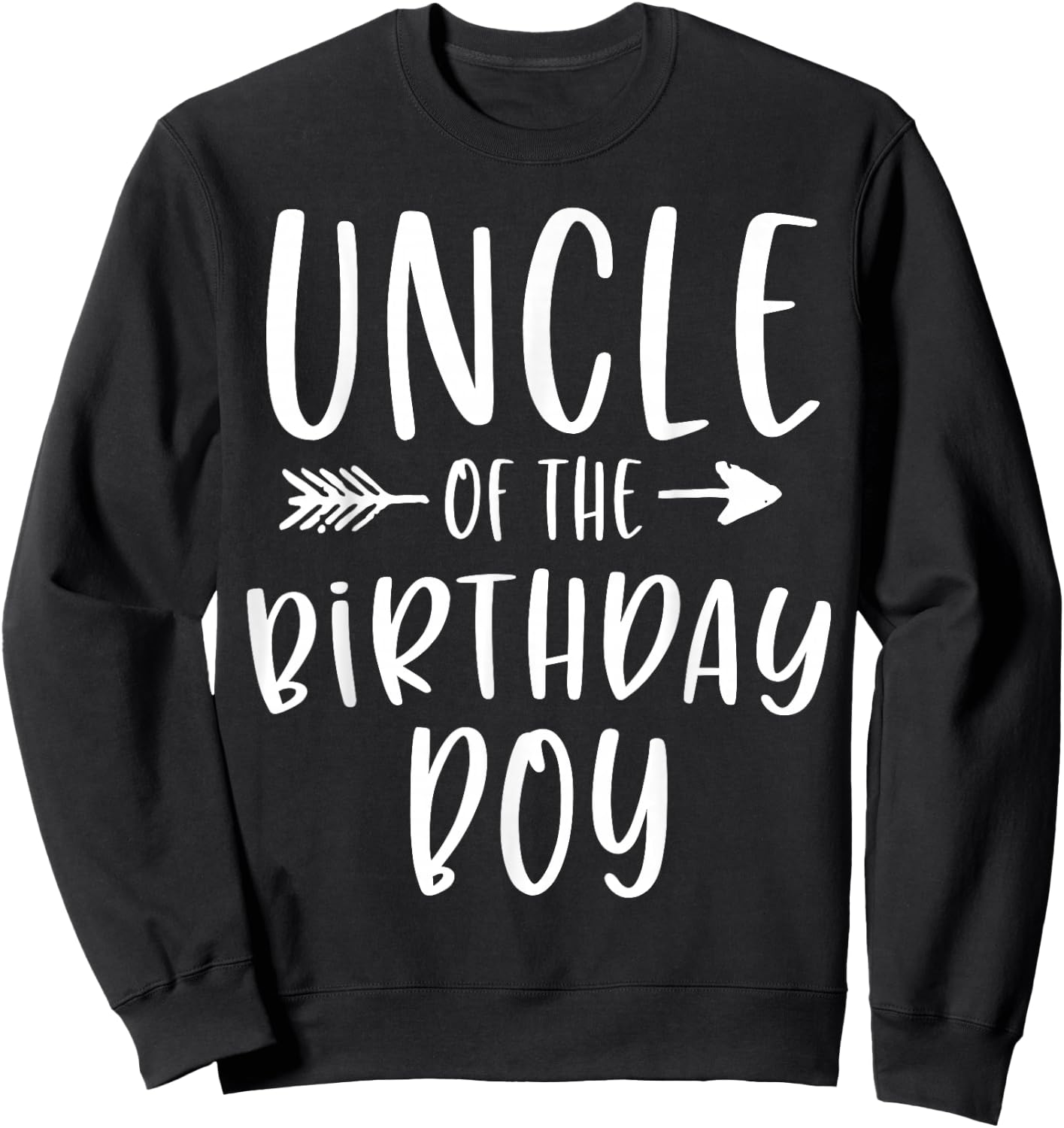 Uncle of the Birthday Boy Uncle And Nephew Bday Party Sweatshirt - Sweatshirt | Black