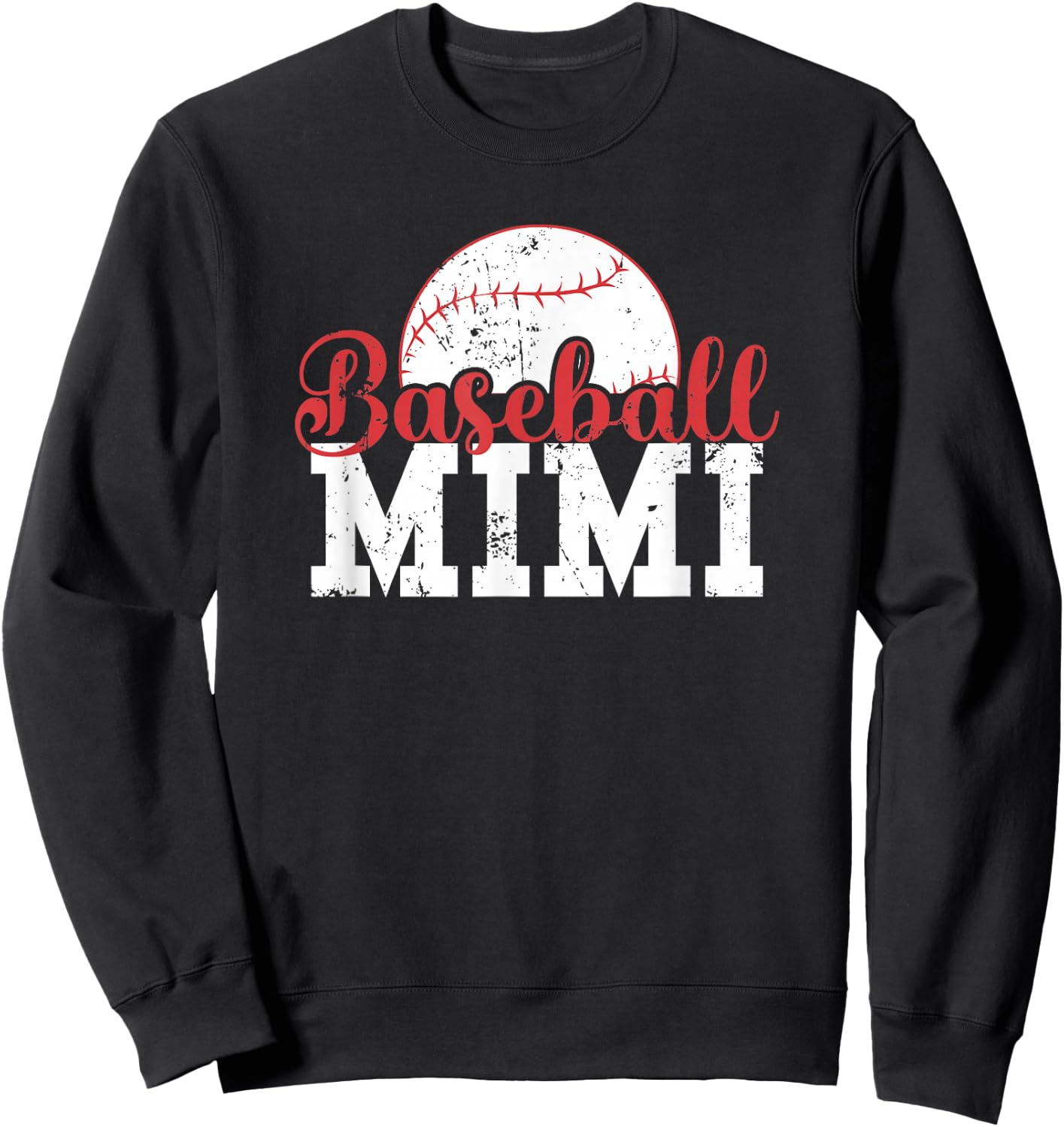 Baseball Mimi Sweatshirt - Sweatshirt | Black